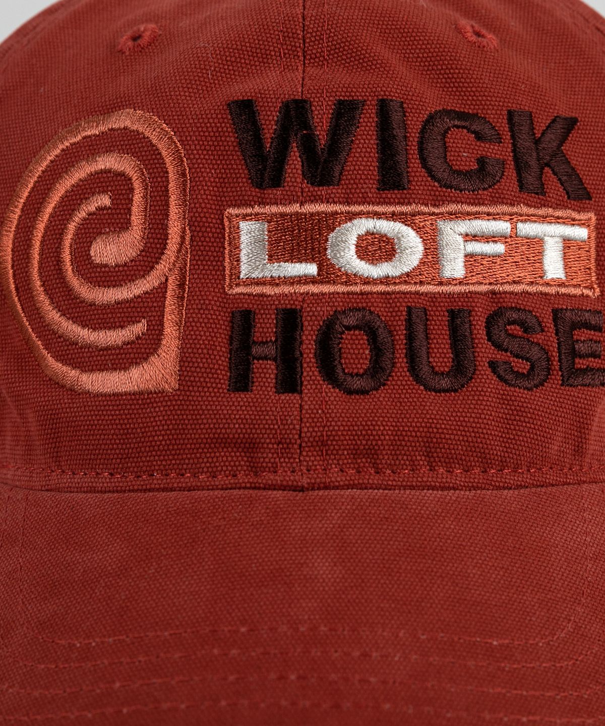 윅(WICK) e LOFT HOUSE 캔버스 볼캡-브릭