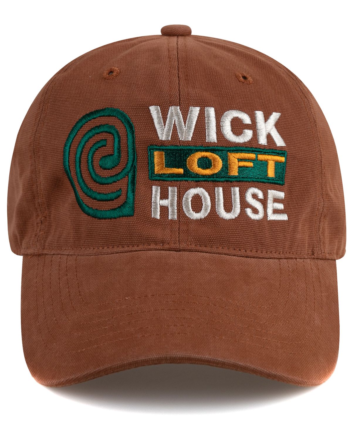윅(WICK) e LOFT HOUSE 캔버스 볼캡-라이트 브라운