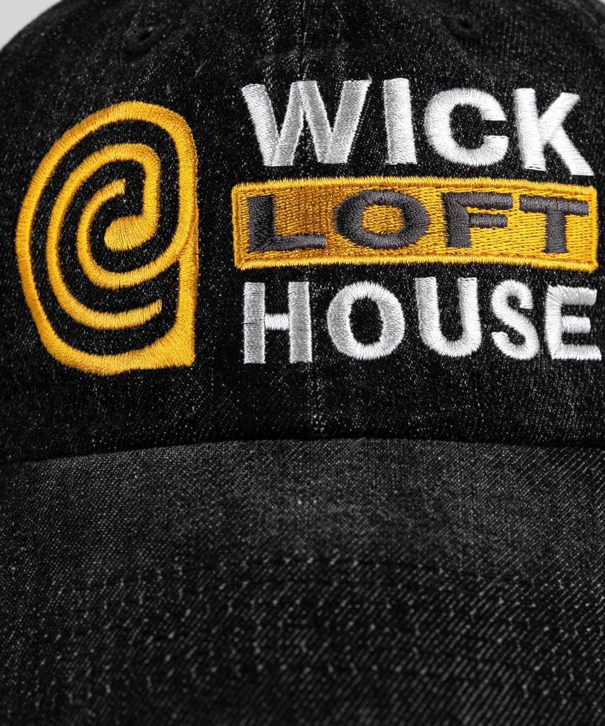 윅(WICK) e LOFT HOUSE 데님 볼캡-블랙 데님