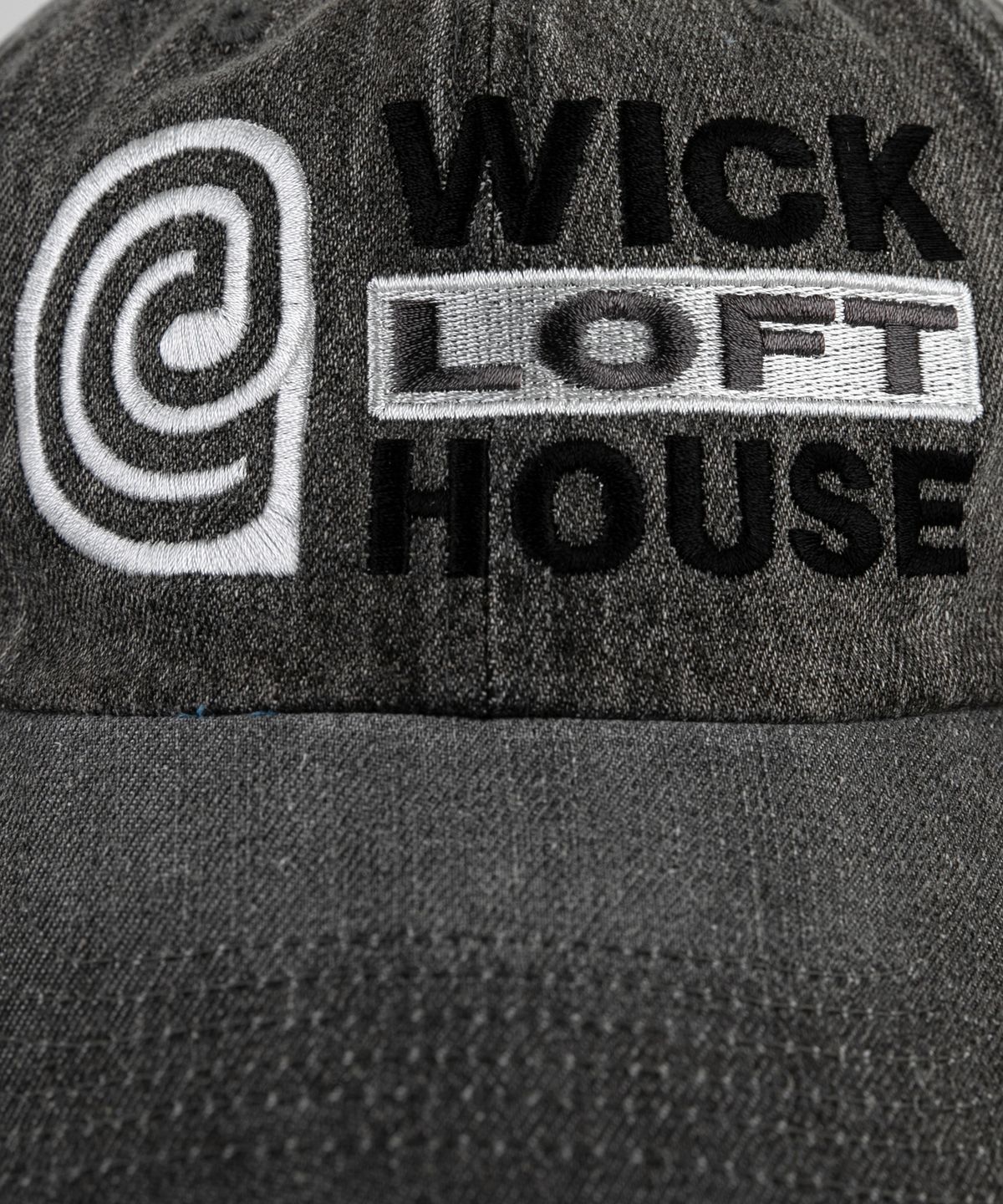 윅(WICK) e LOFT HOUSE 데님 볼캡-라이트 블랙 데님