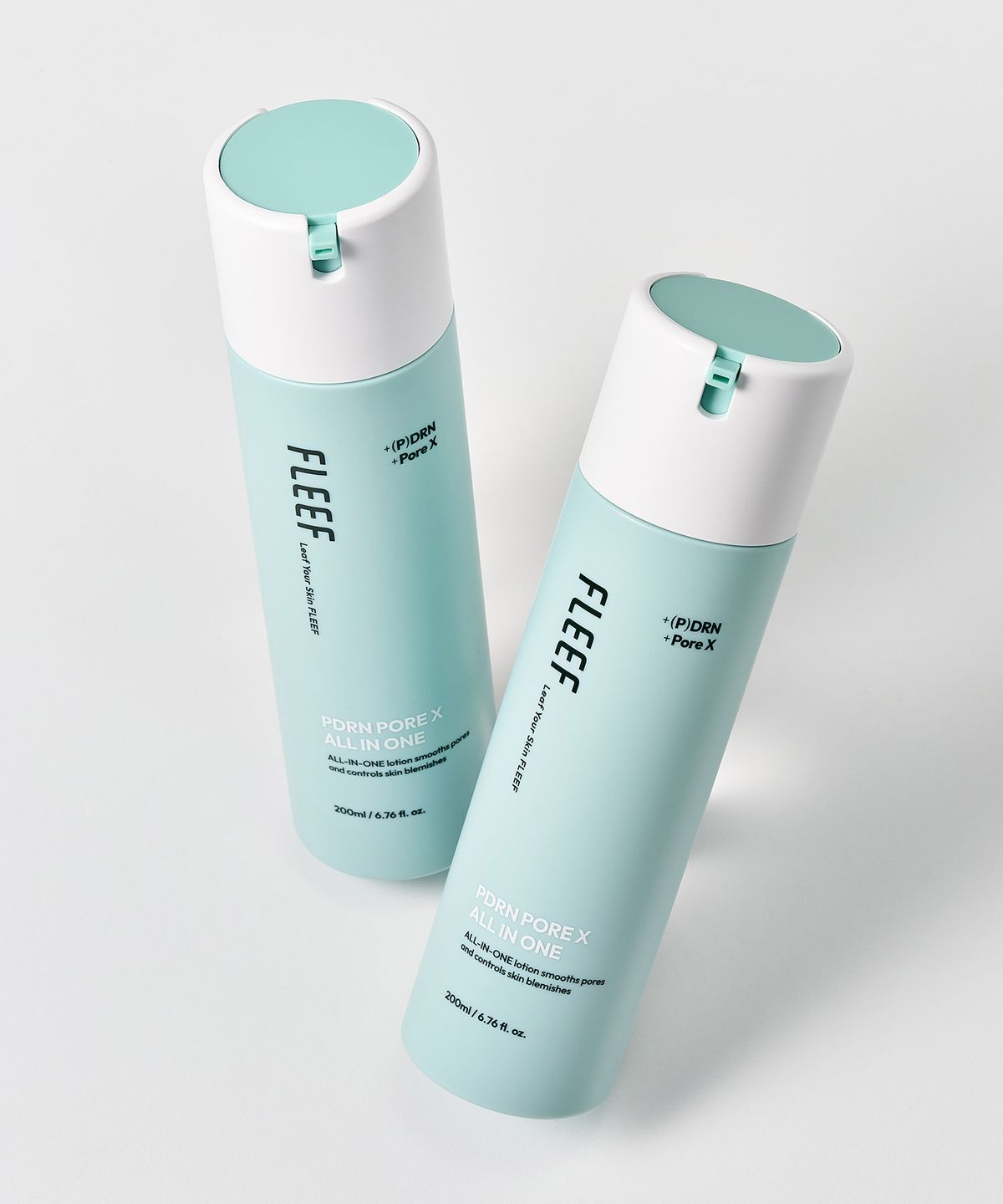 플리프(FLEEF) [SET] PDRN 포어엑스 올인원 로션 200ml + PDRN 포어엑스 차콜비드 팩클렌저 150ml (+수분크림 본품 증정)