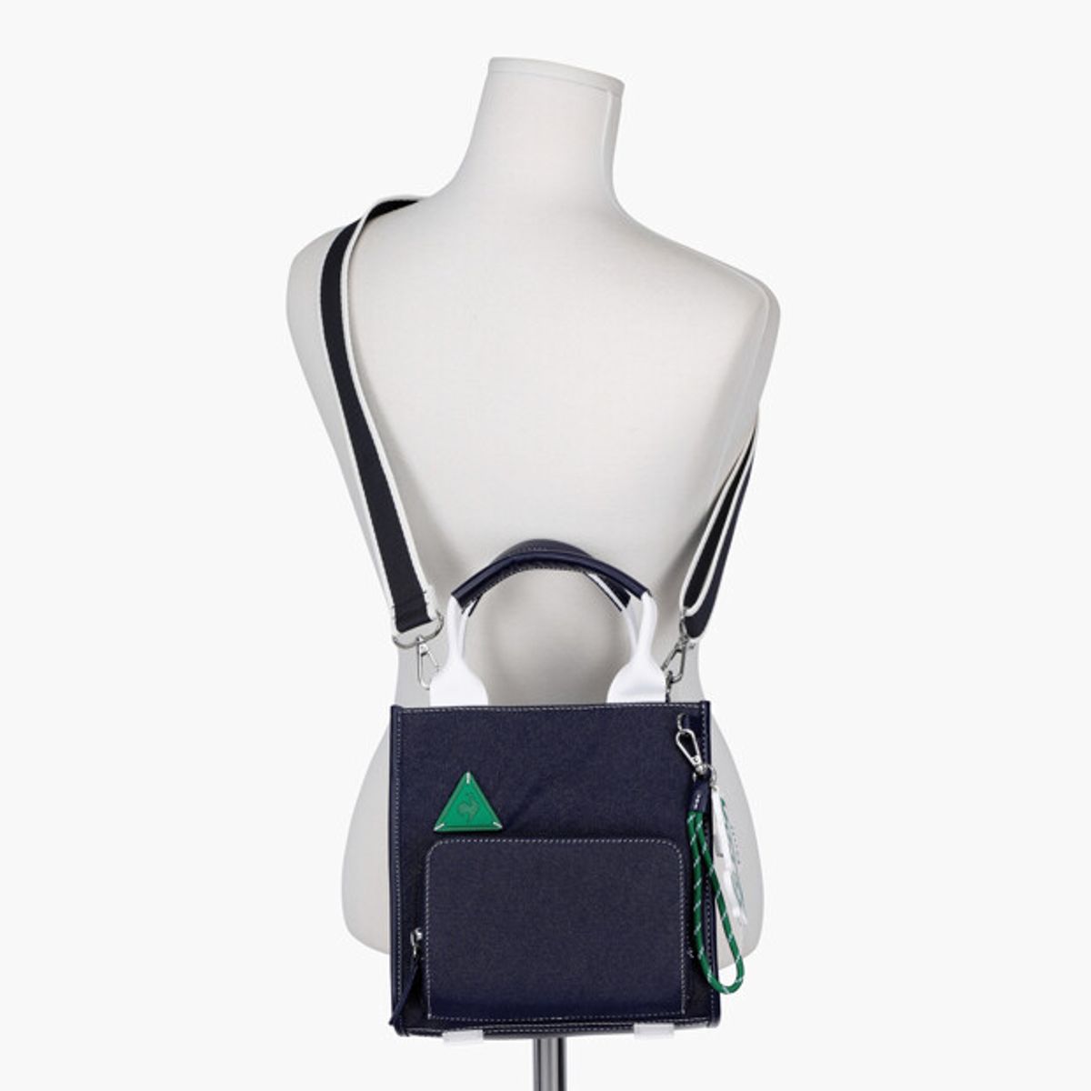 르꼬끄 골프(LECOQ GOLF) 여성 포켓 미니 토트백 (키링 SET) _NAVY GR122LBG36