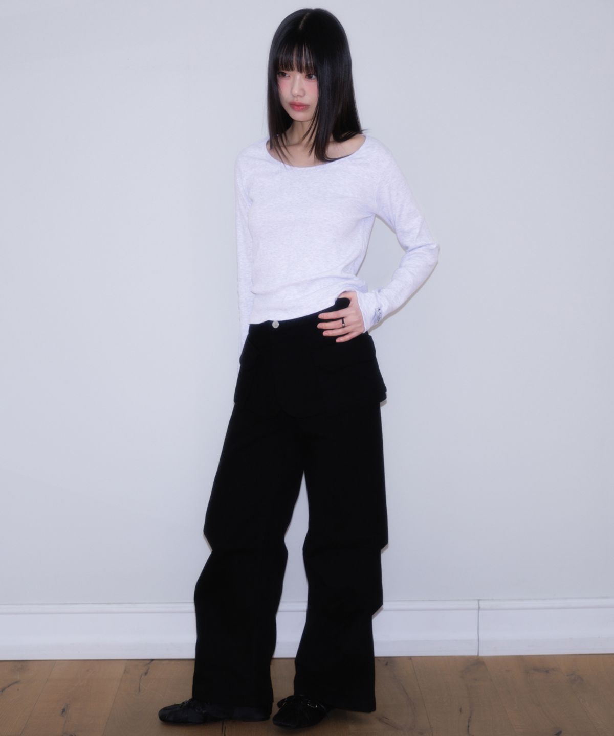 로제프란츠(ROSEFRANTZ) (2PACK) Essential Rose Label Long Sleeve [5color]