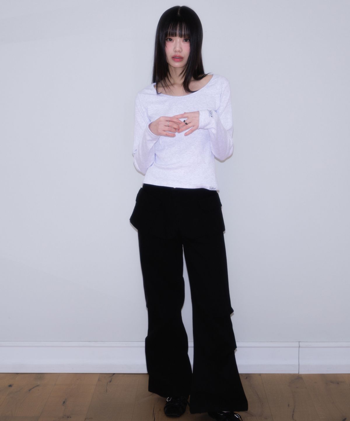 로제프란츠(ROSEFRANTZ) (2PACK) Essential Rose Label Long Sleeve [5color]