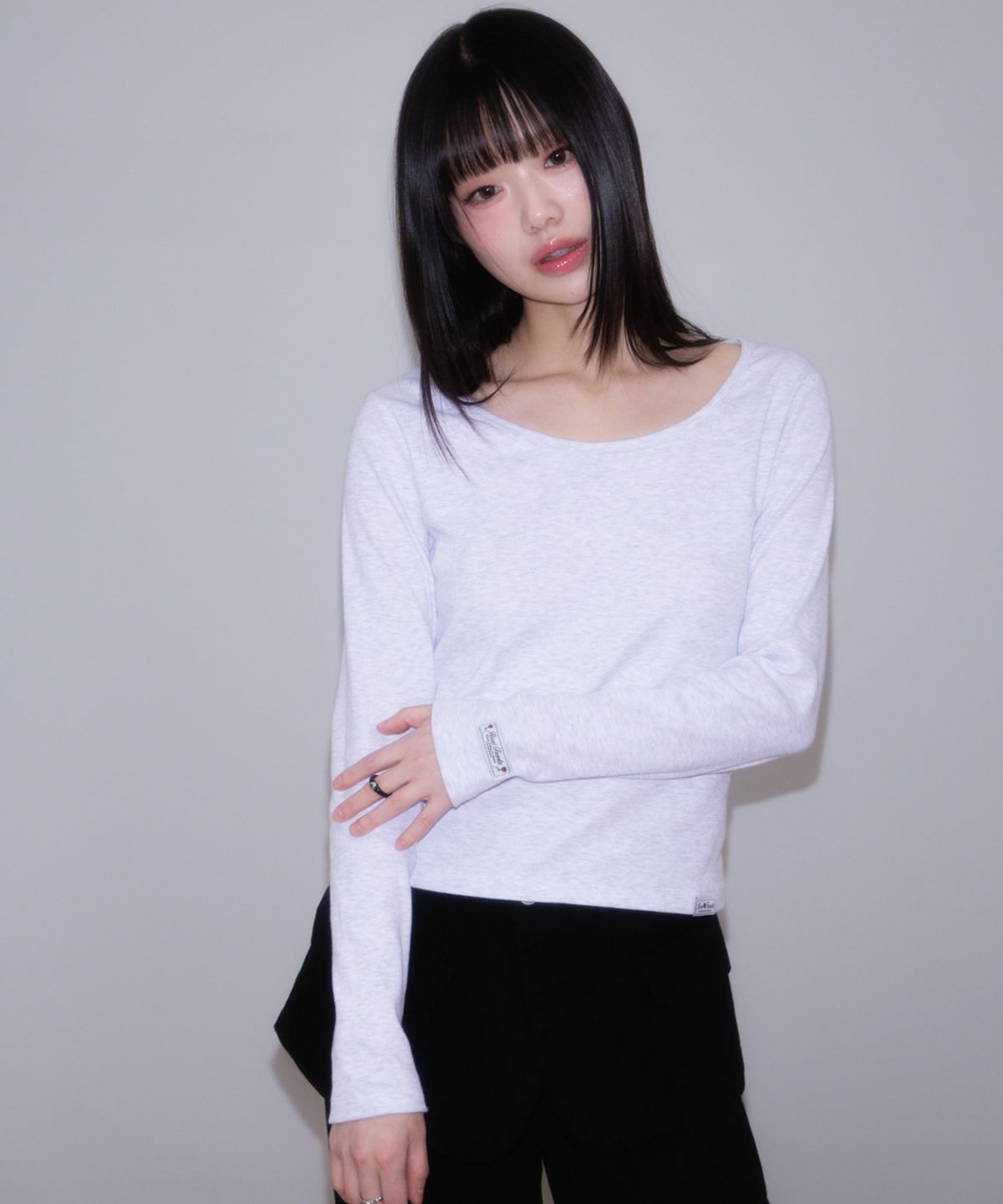 로제프란츠(ROSEFRANTZ) (2PACK) Essential Rose Label Long Sleeve [5color]