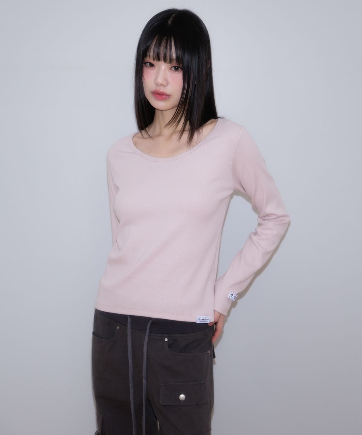 로제프란츠(ROSEFRANTZ) (2PACK) Essential Rose Label Long Sleeve [5color]