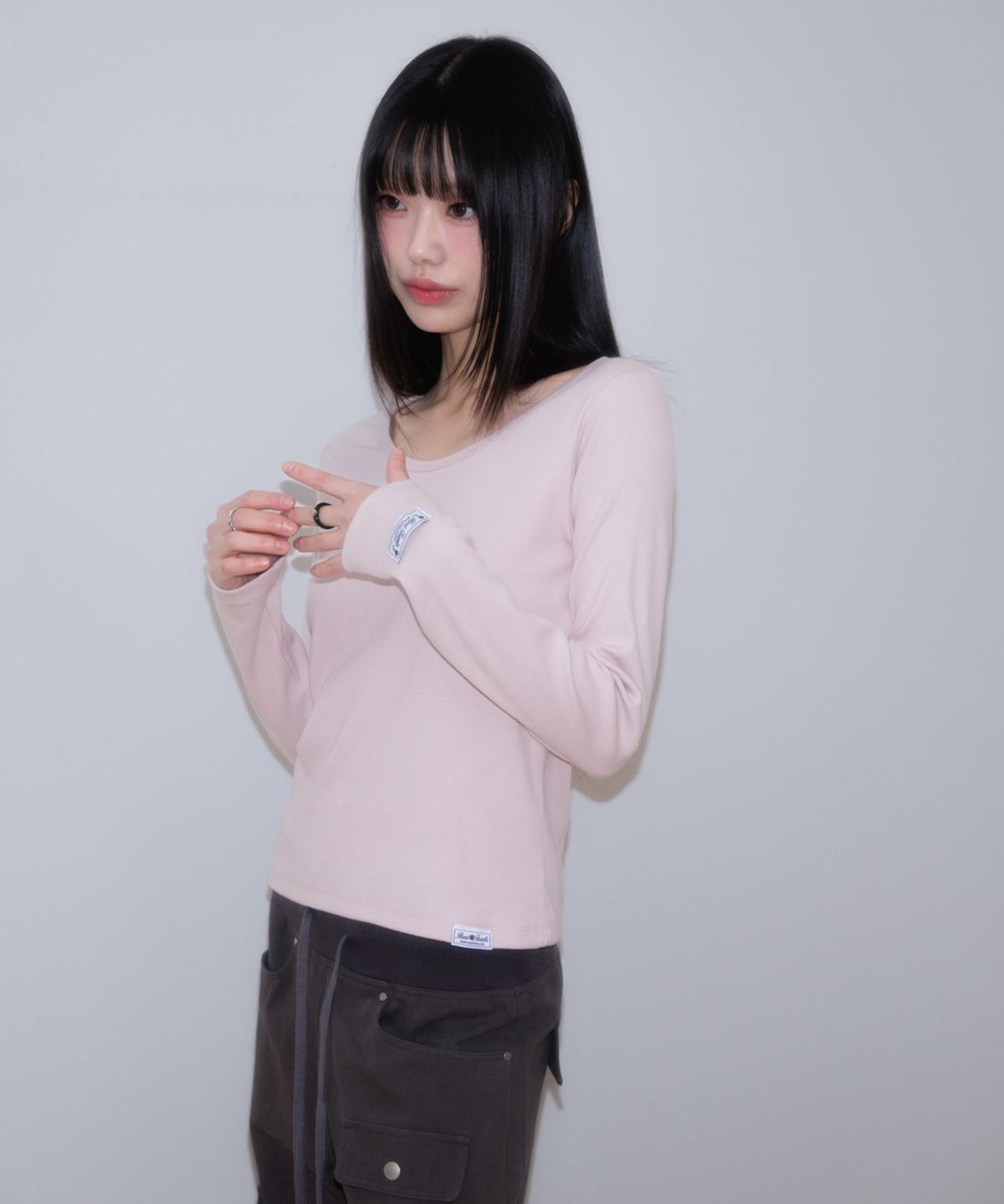 로제프란츠(ROSEFRANTZ) (2PACK) Essential Rose Label Long Sleeve [5color]