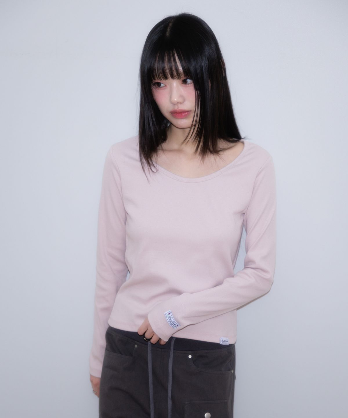 로제프란츠(ROSEFRANTZ) (2PACK) Essential Rose Label Long Sleeve [5color]