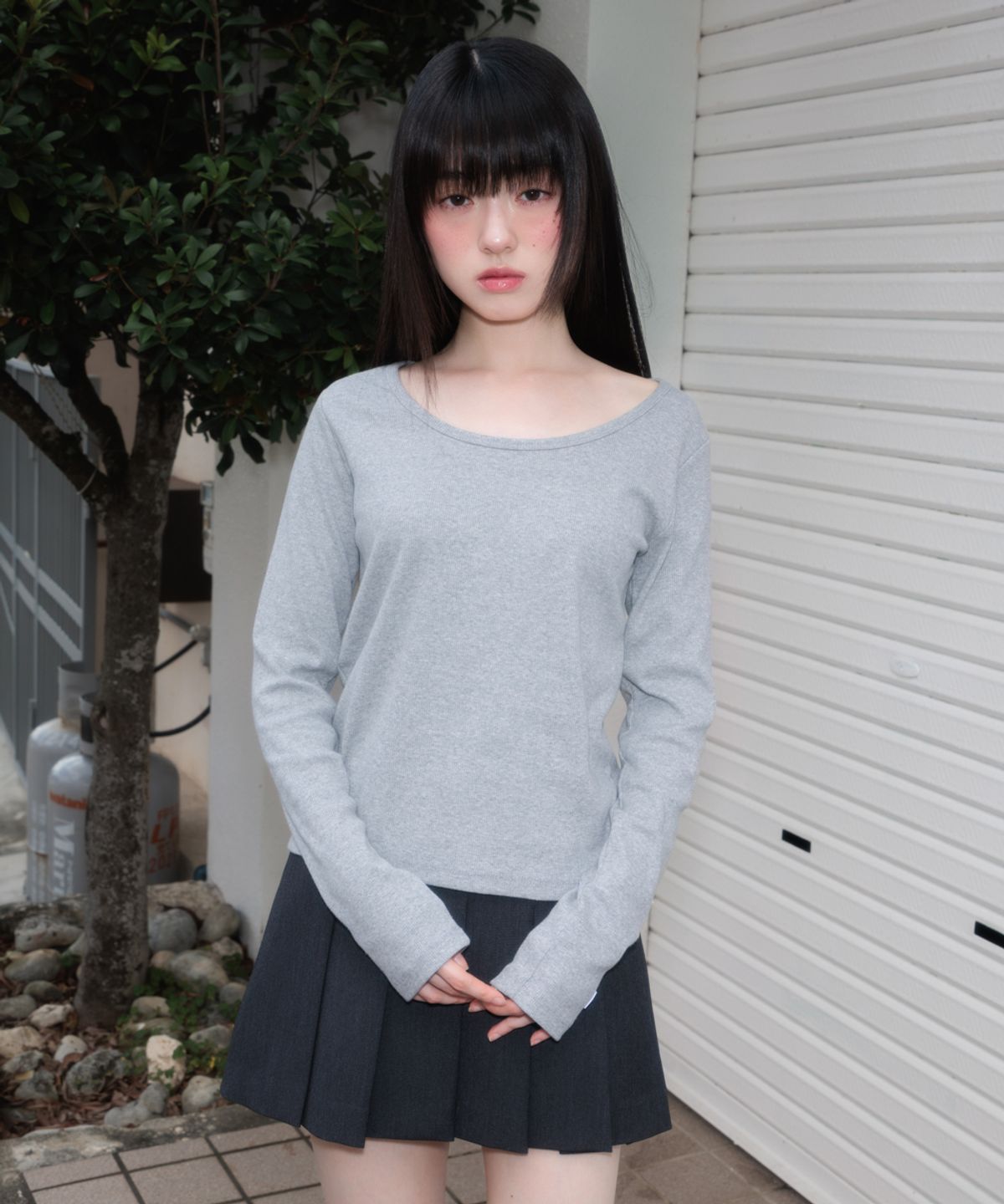 로제프란츠(ROSEFRANTZ) (2PACK) Essential Rose Label Long Sleeve [5color]