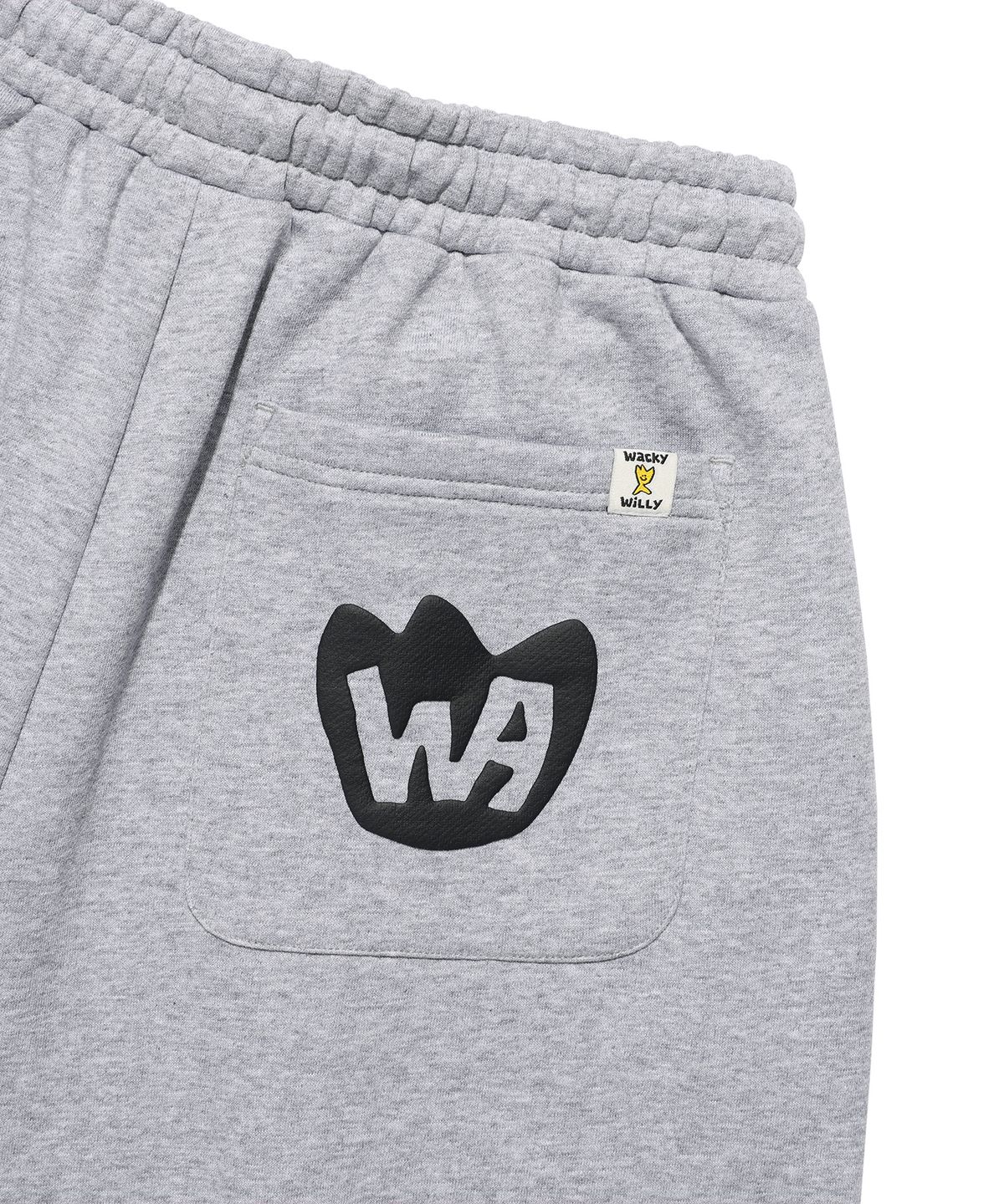 와키윌리(WACKY WILLY) 와이드 스웻 버뮤다 숏팬츠 그레이