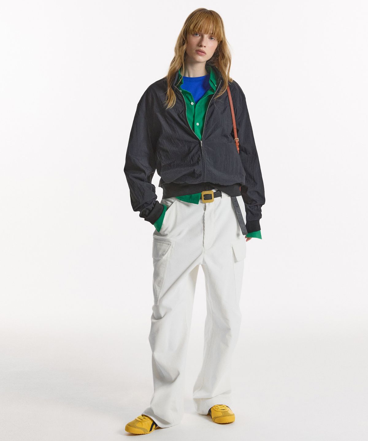 노앙(NOHANT) LIGHT STAND-COLLAR BLOUSON BLACK