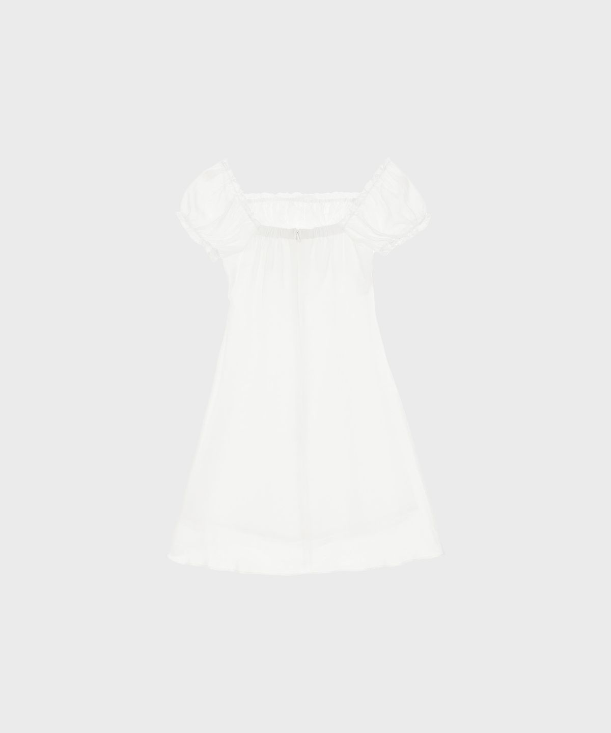 알키알카(ALKI ALKA) Puff Chiffon Mini Dress (Ivory)