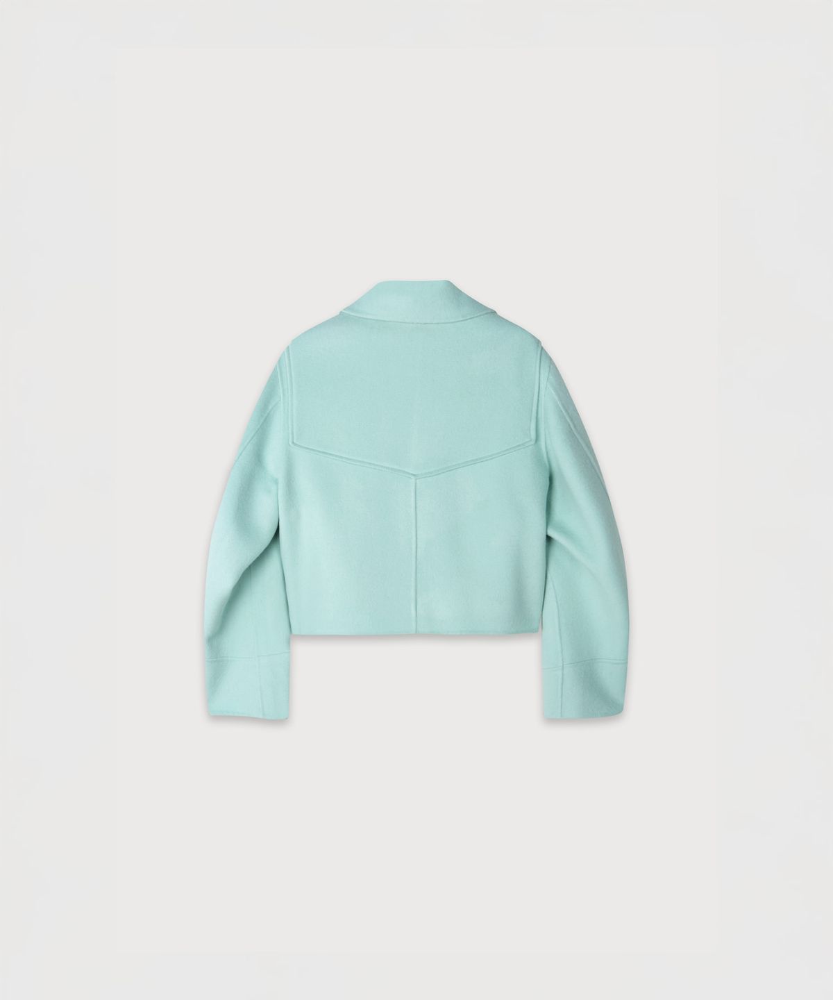 뮤제(MUSEE) ZAHA Merino Wool Handmade Short Coat_Light Mint