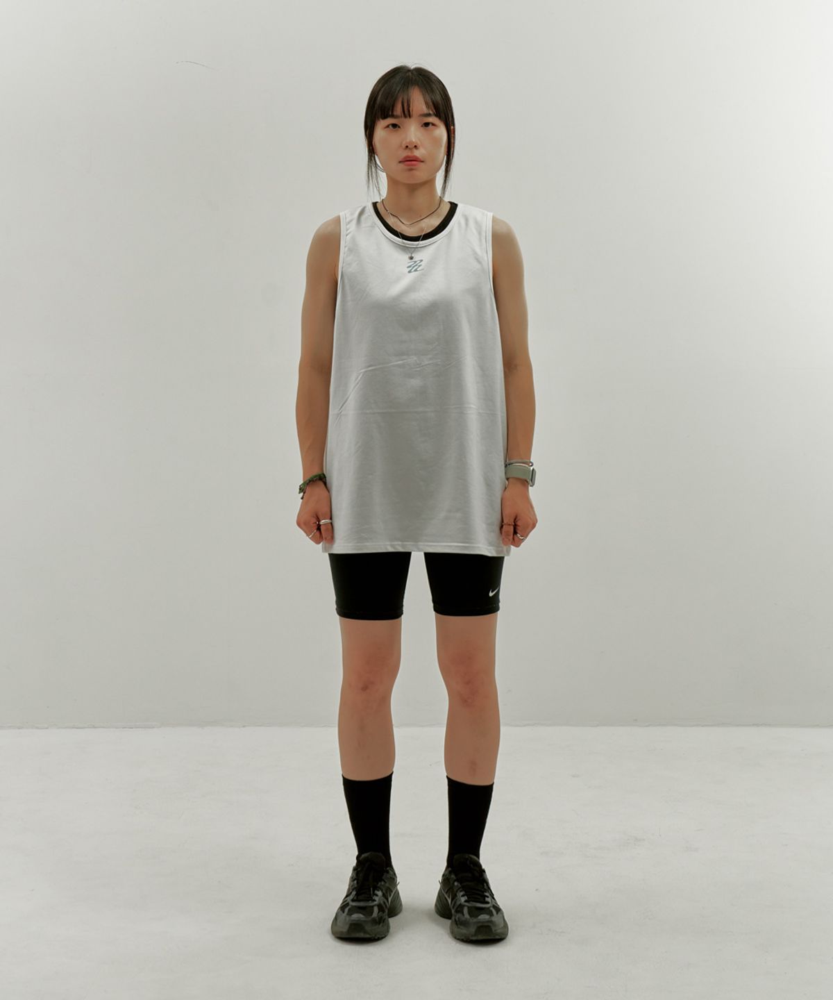 세컨드웨이브(SECONDWAVE) 웨이브 슬리브리스 [화이트]