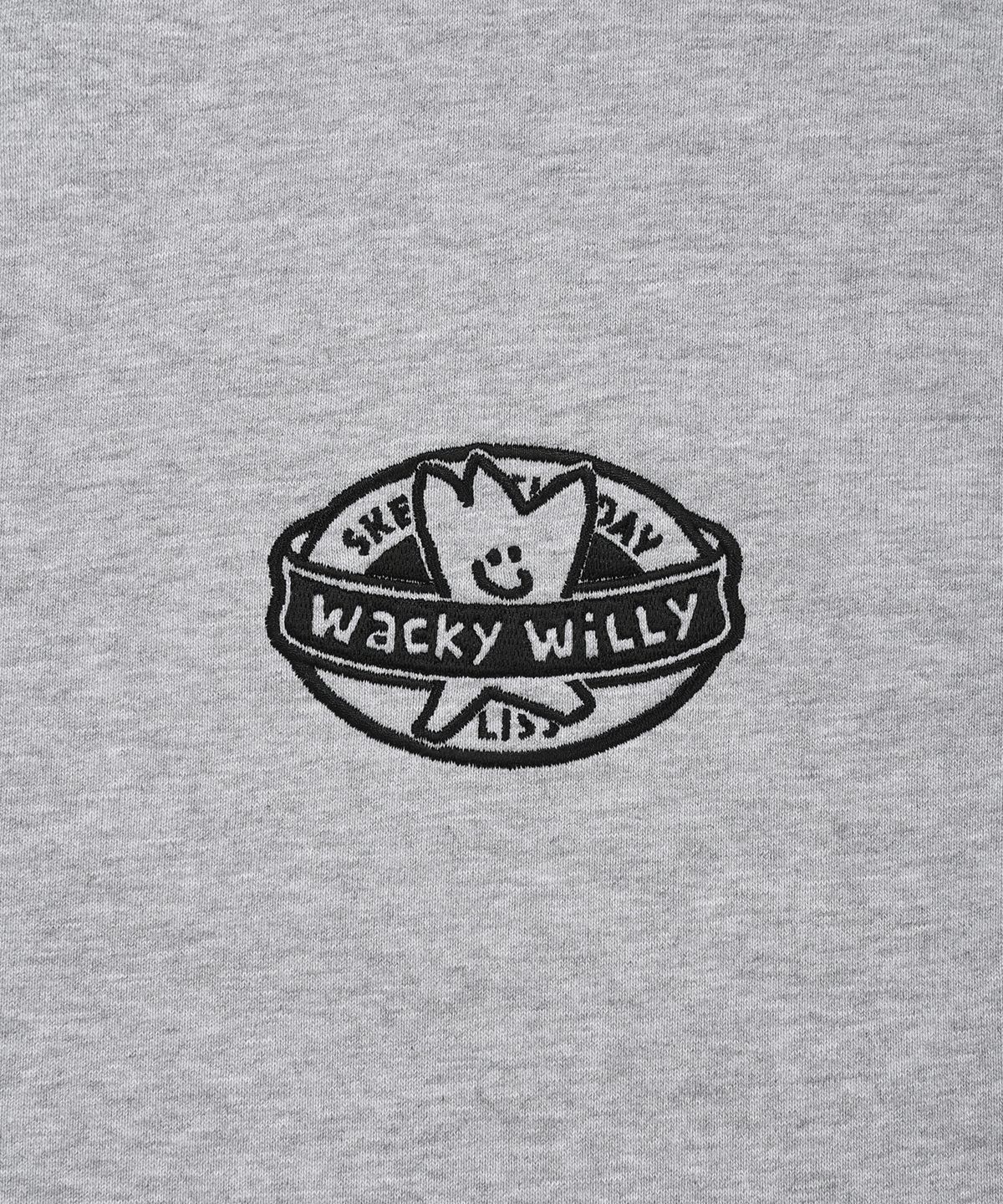 와키윌리(WACKY WILLY) 키키 슬리브리스 후드집업 그레이