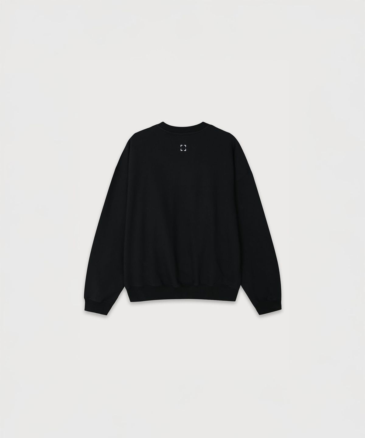 뮤제(MUSEE) POMPIDOU Oversized MUSEE PARIS Embroidery Sweatshirt_Black
