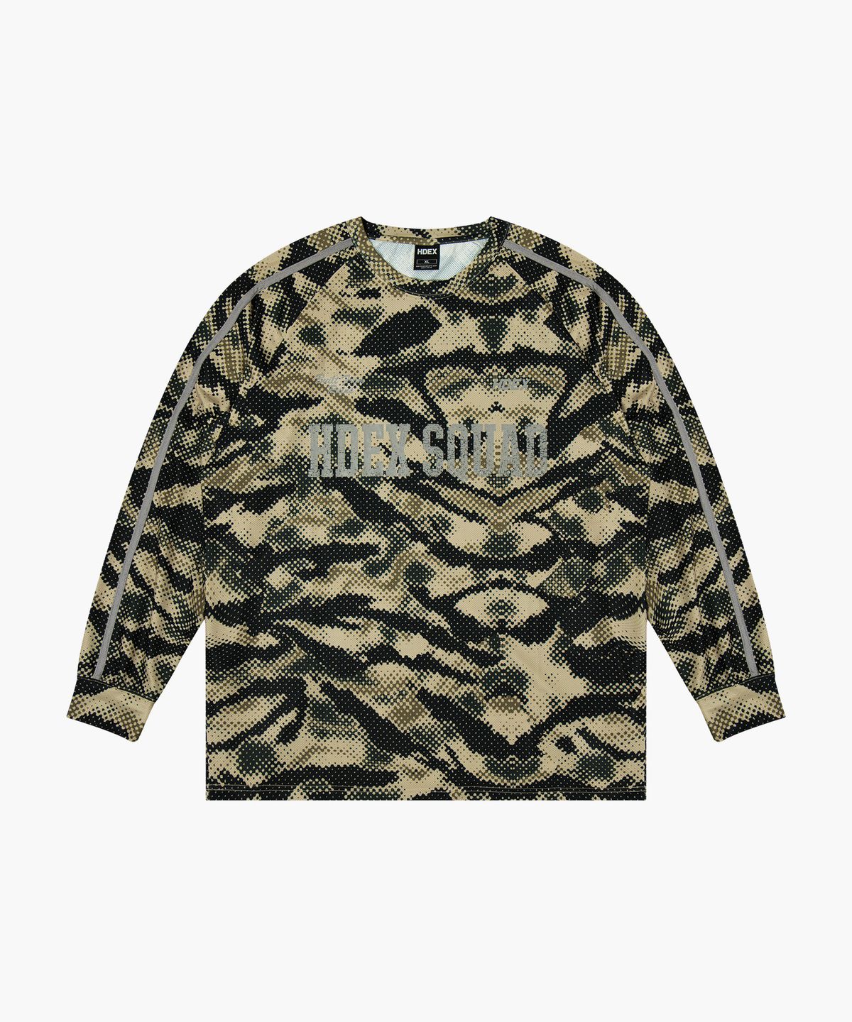 에이치덱스(HDEX) 스쿼드 카모 매쉬 롱 슬리브 (Khaki Camo)