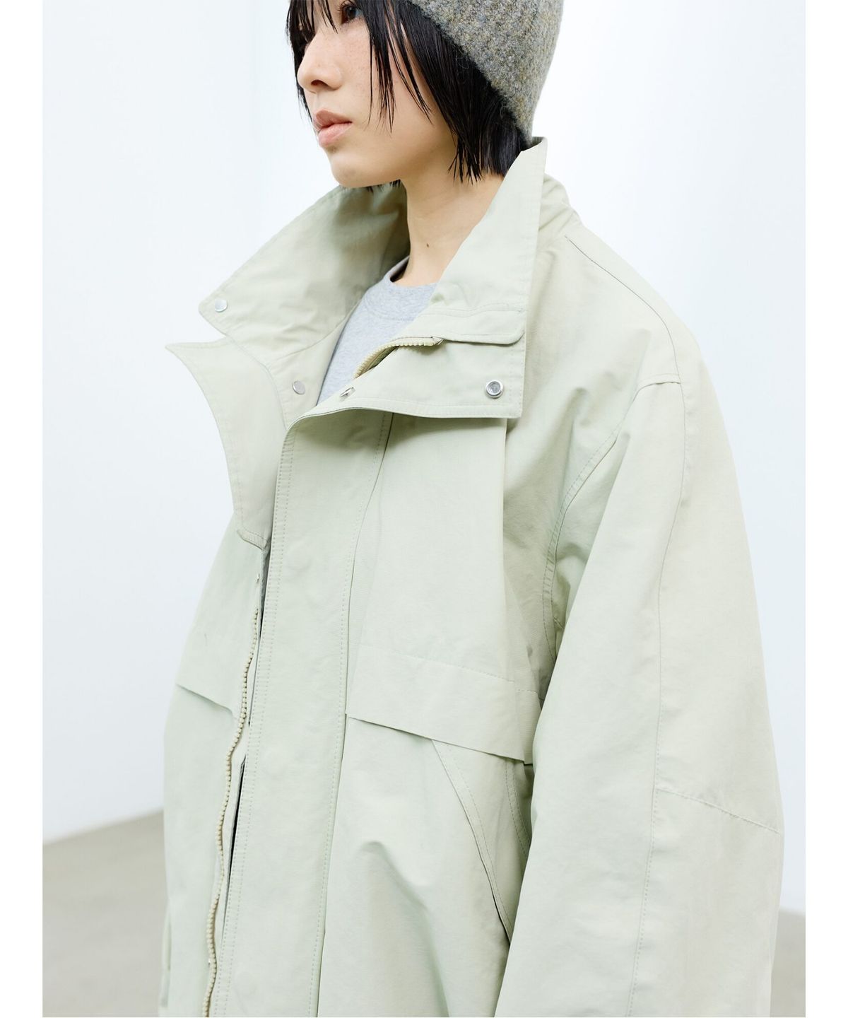 샌드 사운드(SAND SOUND) (UNISEX) 퍼널 파카  베이지