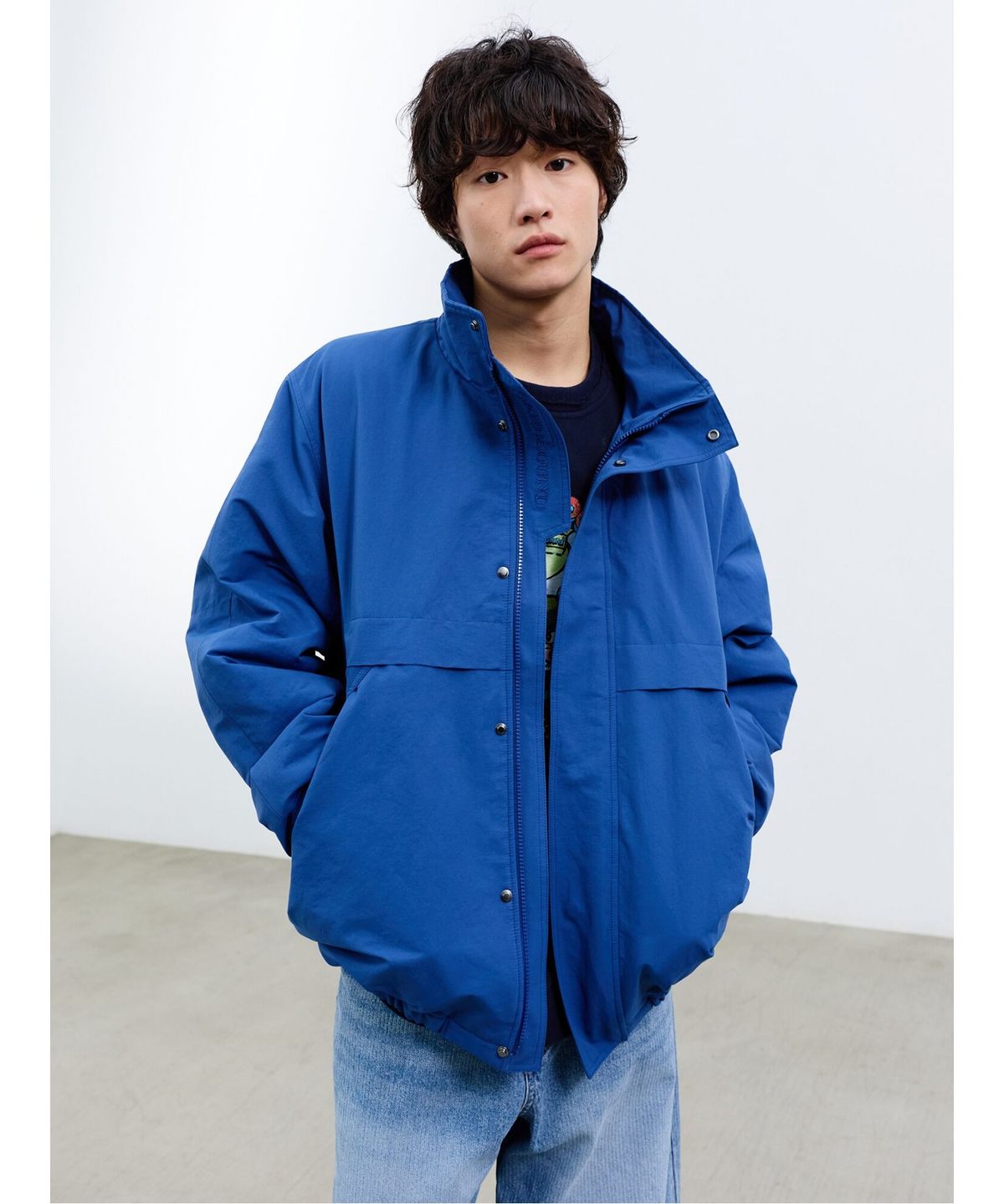 샌드 사운드(SAND SOUND) (UNISEX) 퍼널 파카  블루