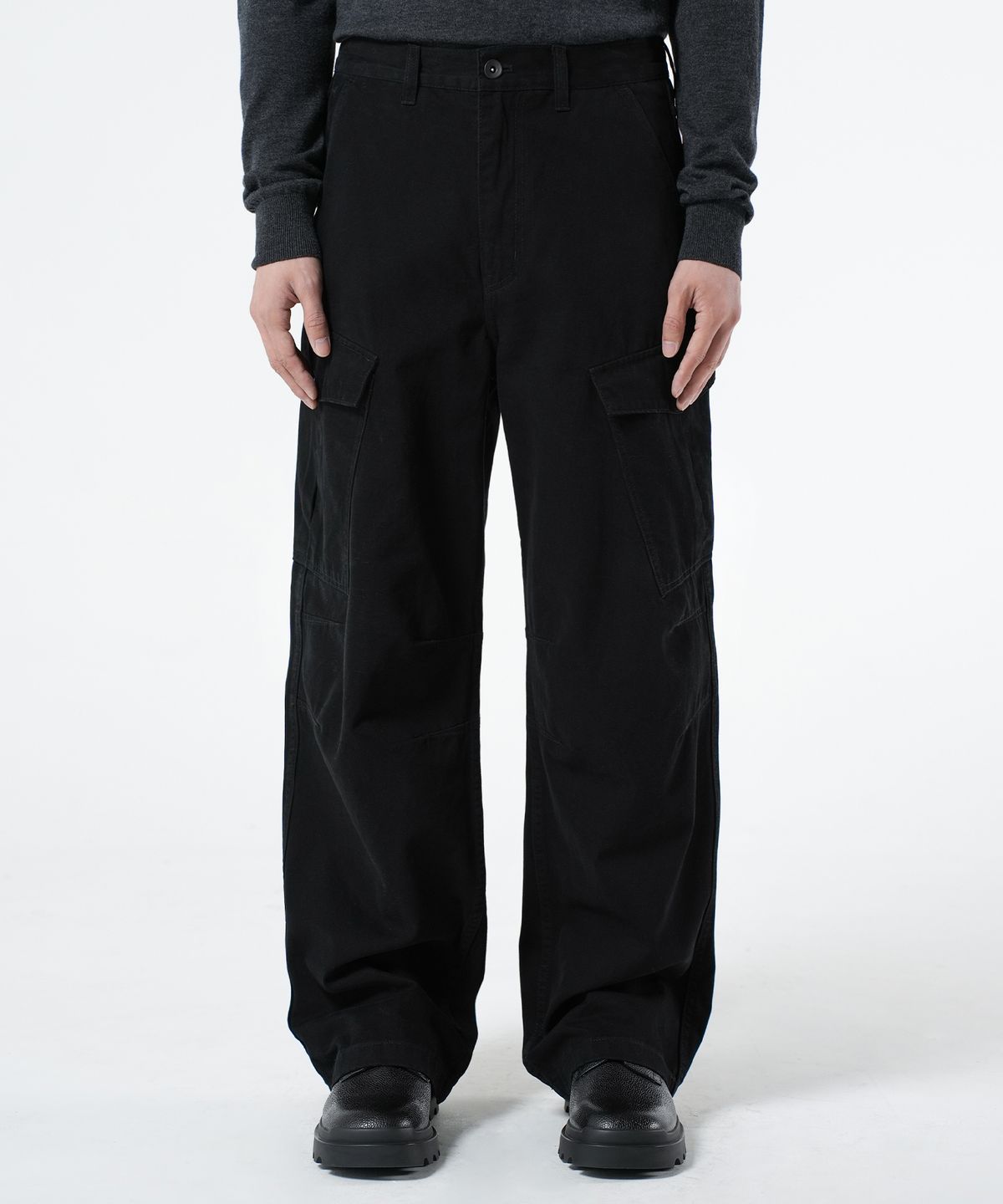 브랜디드(BRANDED) UNIFORM CARGO PANTS [BLACK]