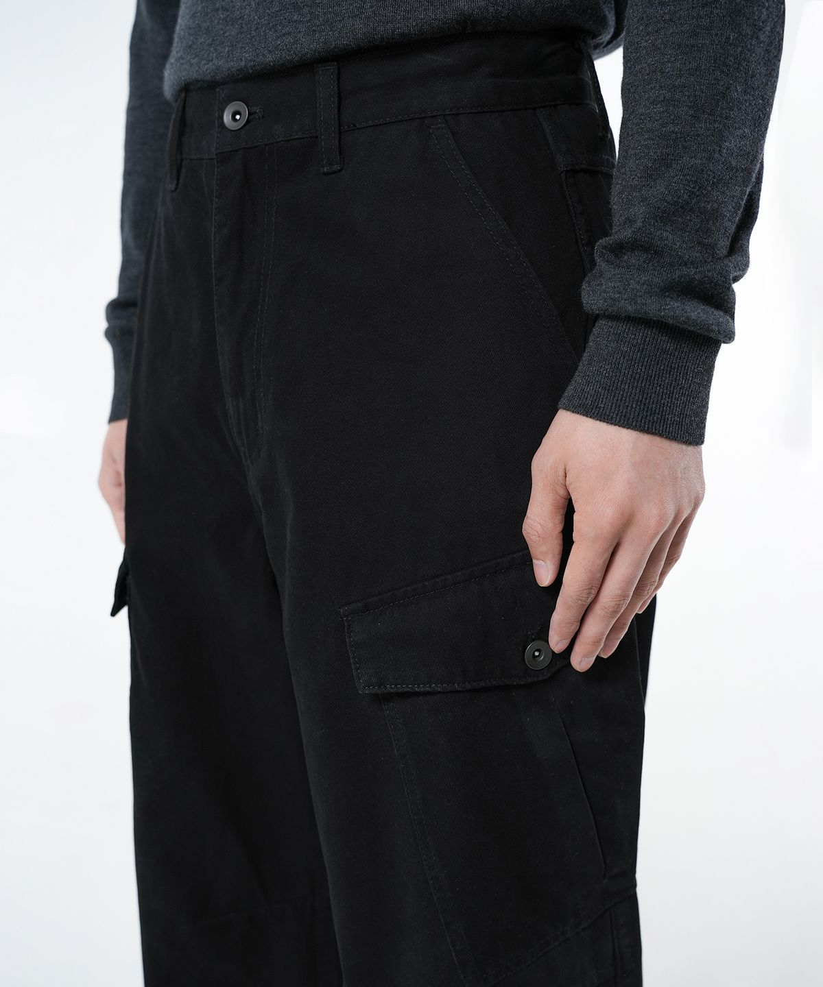 브랜디드(BRANDED) UNIFORM CARGO PANTS [BLACK]