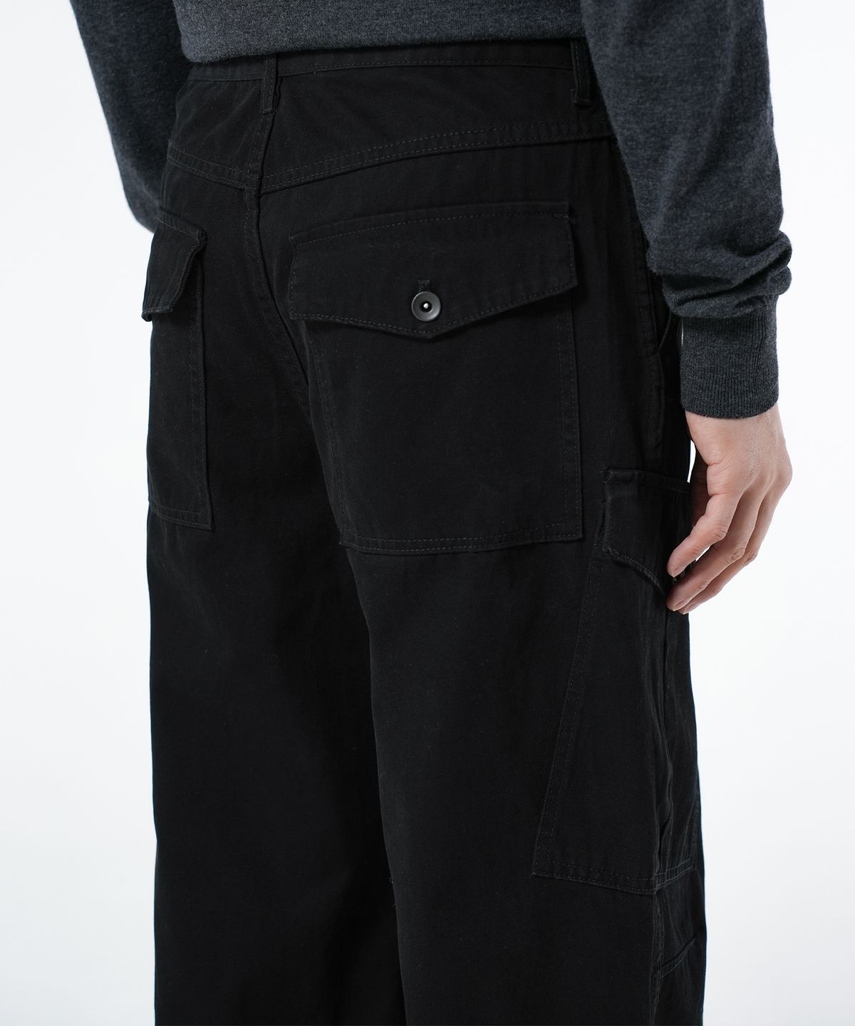 브랜디드(BRANDED) UNIFORM CARGO PANTS [BLACK]