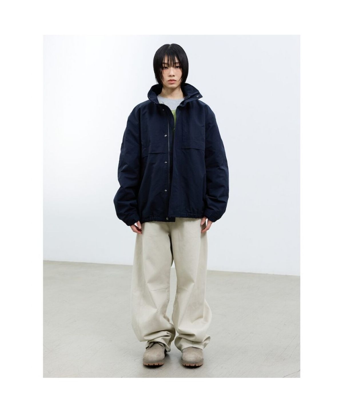 샌드 사운드(SAND SOUND) (UNISEX) 퍼널 파카  네이비