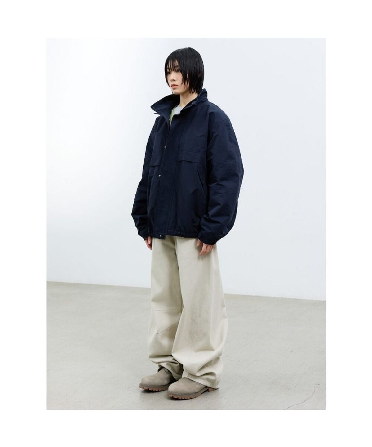 샌드 사운드(SAND SOUND) (UNISEX) 퍼널 파카  네이비