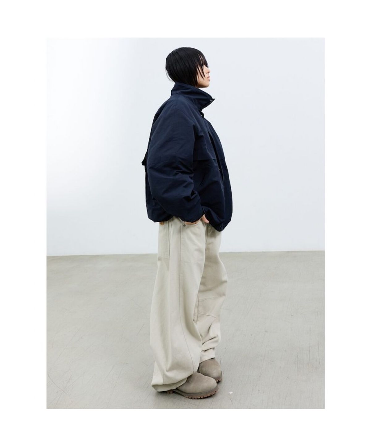샌드 사운드(SAND SOUND) (UNISEX) 퍼널 파카  네이비