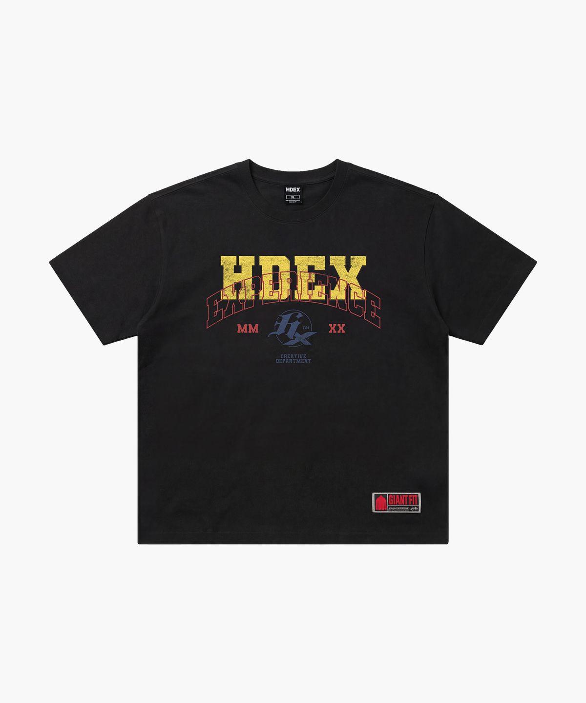 에이치덱스(HDEX) 오버레이 자이언트핏 숏 슬리브 (Black)