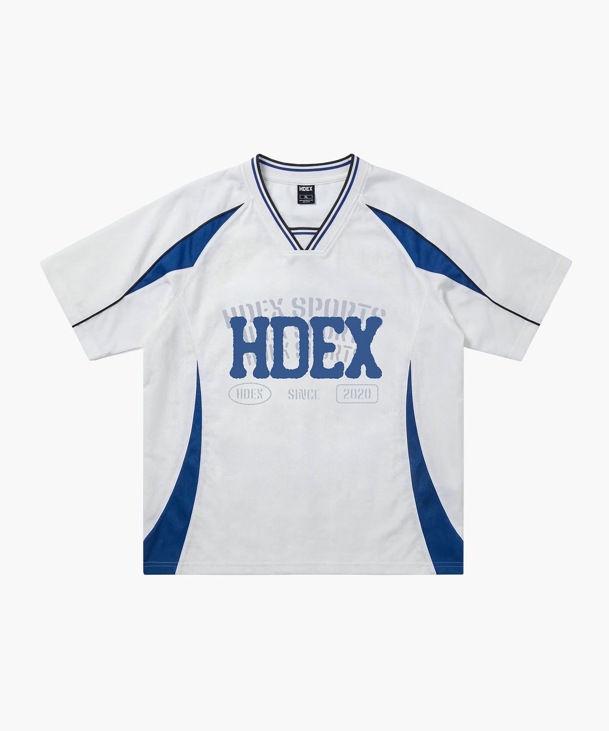 에이치덱스(HDEX) 리버스 더블 레이어 하프 저지 숏 슬리브 (White)