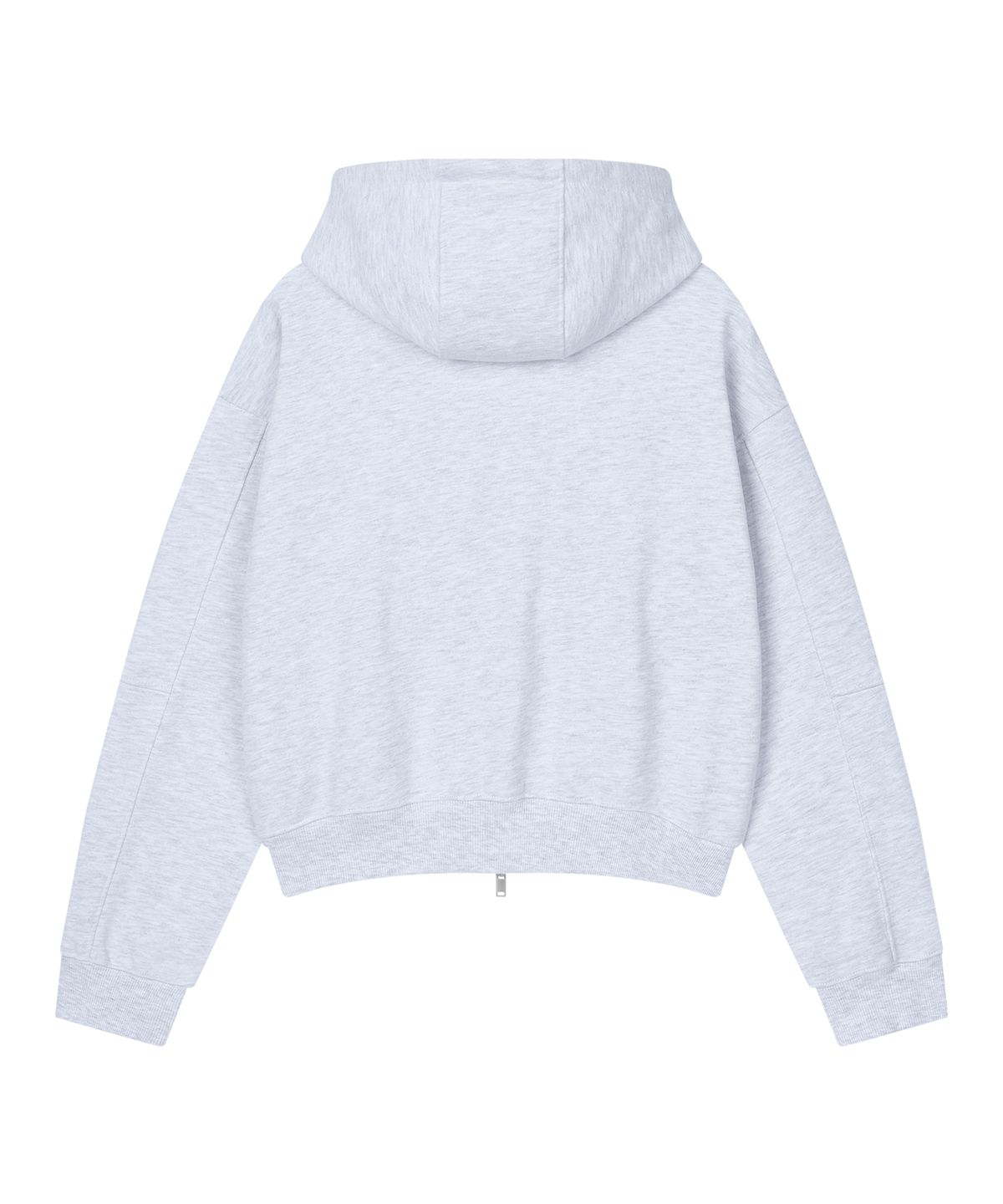 샌드릭(SANDRIC) OVERFIT HOOD ZIP UP_MELANGE WHITE