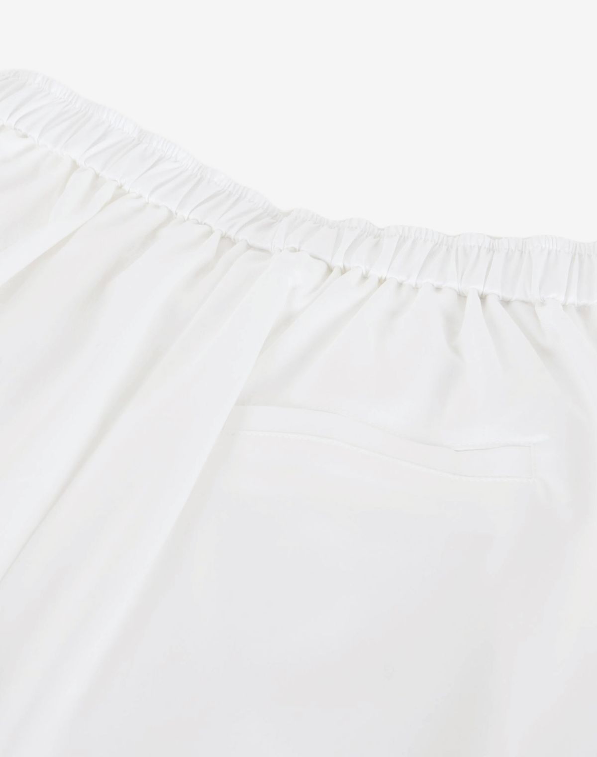 메르고(MERGO) 우먼 소프트 터치 투 턱 와이드 벨티드 팬츠 [화이트]