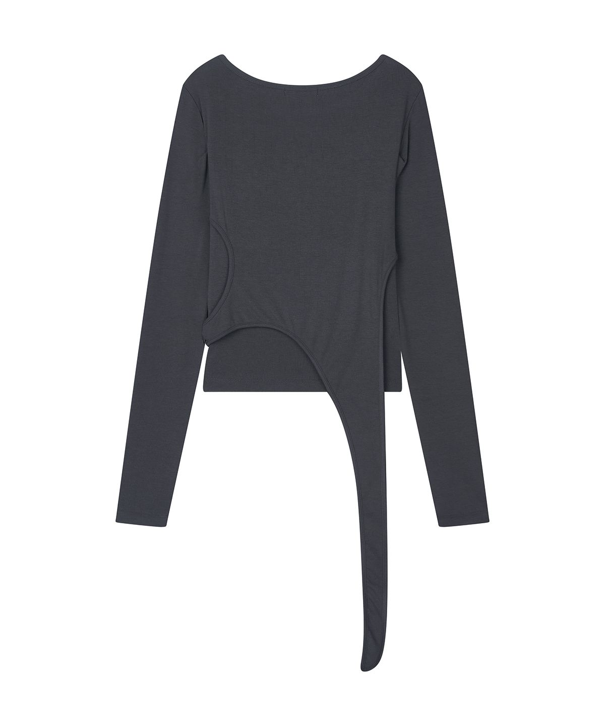 샌드릭(SANDRIC) Layered Strap Long Sleeve_Charcoal