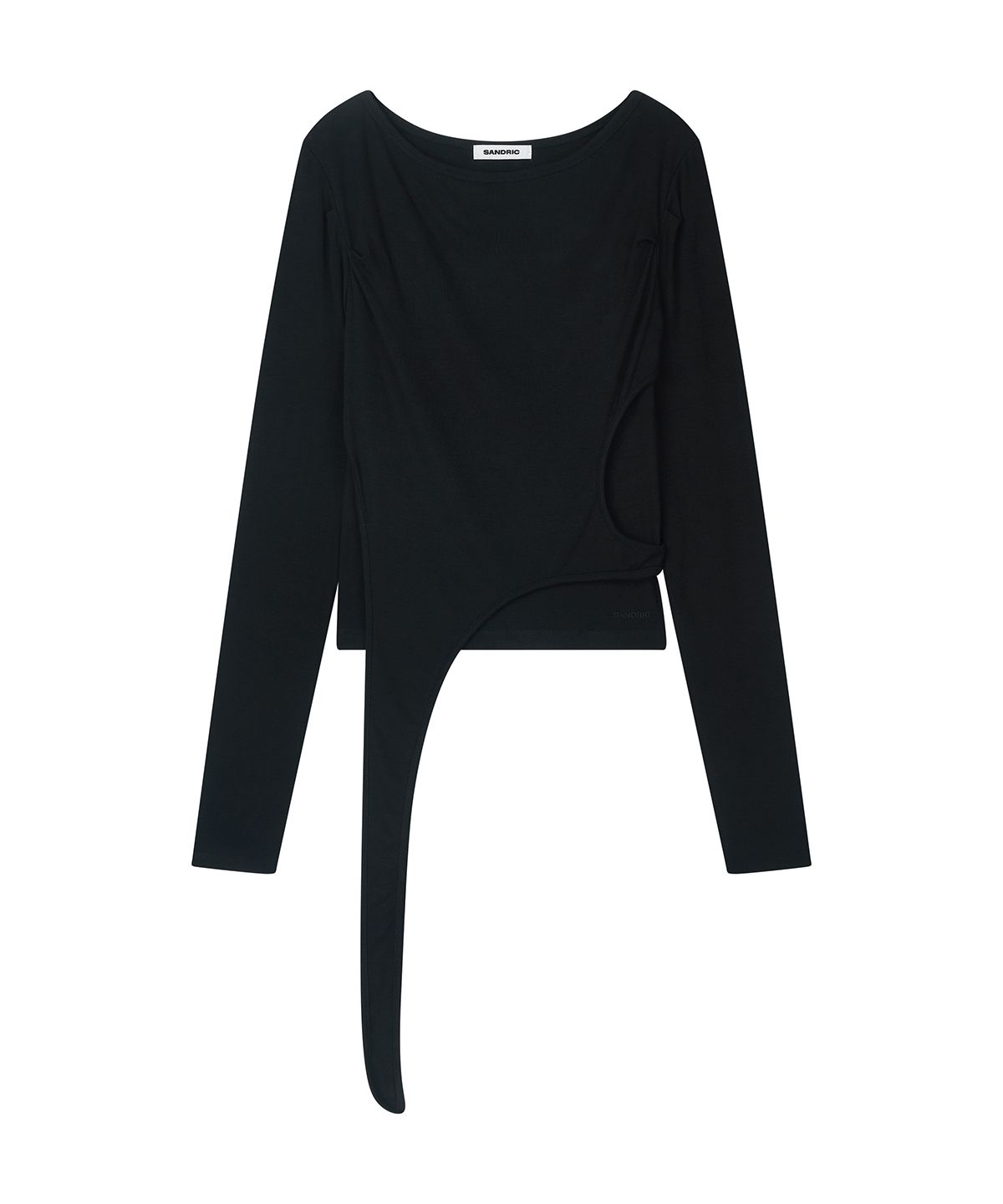 샌드릭(SANDRIC) Layered Strap Long Sleeve_Black