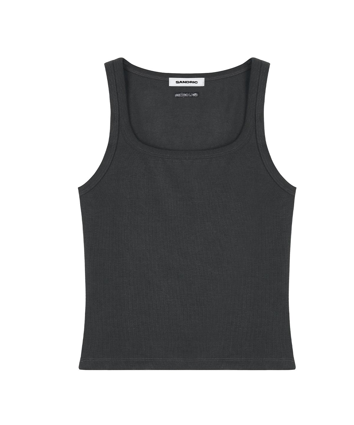 샌드릭(SANDRIC) Basic Halter Sleeveless Top_Charcoal