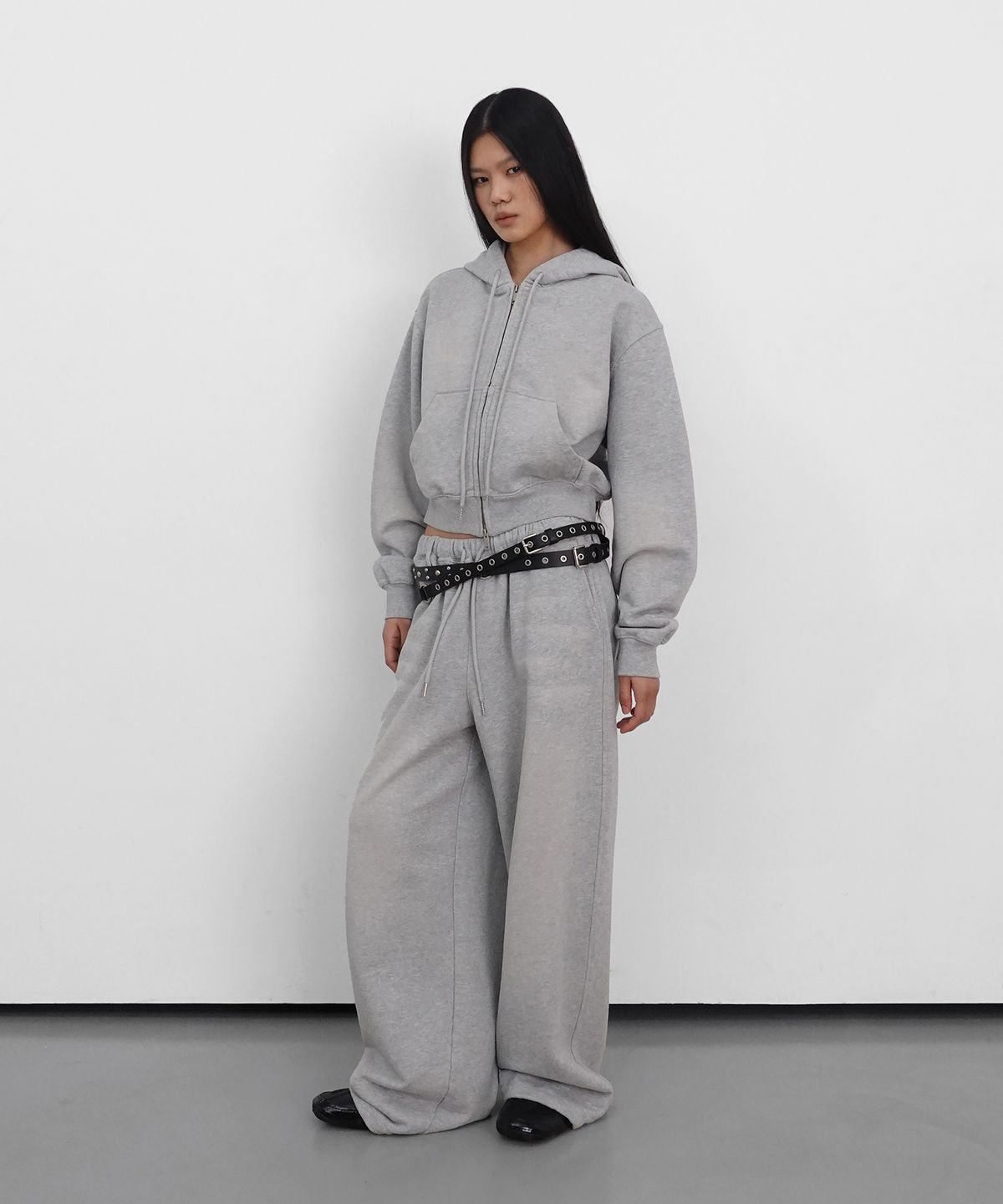 샌드릭(SANDRIC) Studded Eyelet Belt_Black