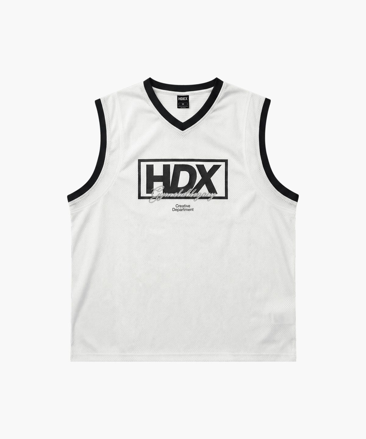 에이치덱스(HDEX) 박스 레이어 매쉬 슬리브리스 (White)