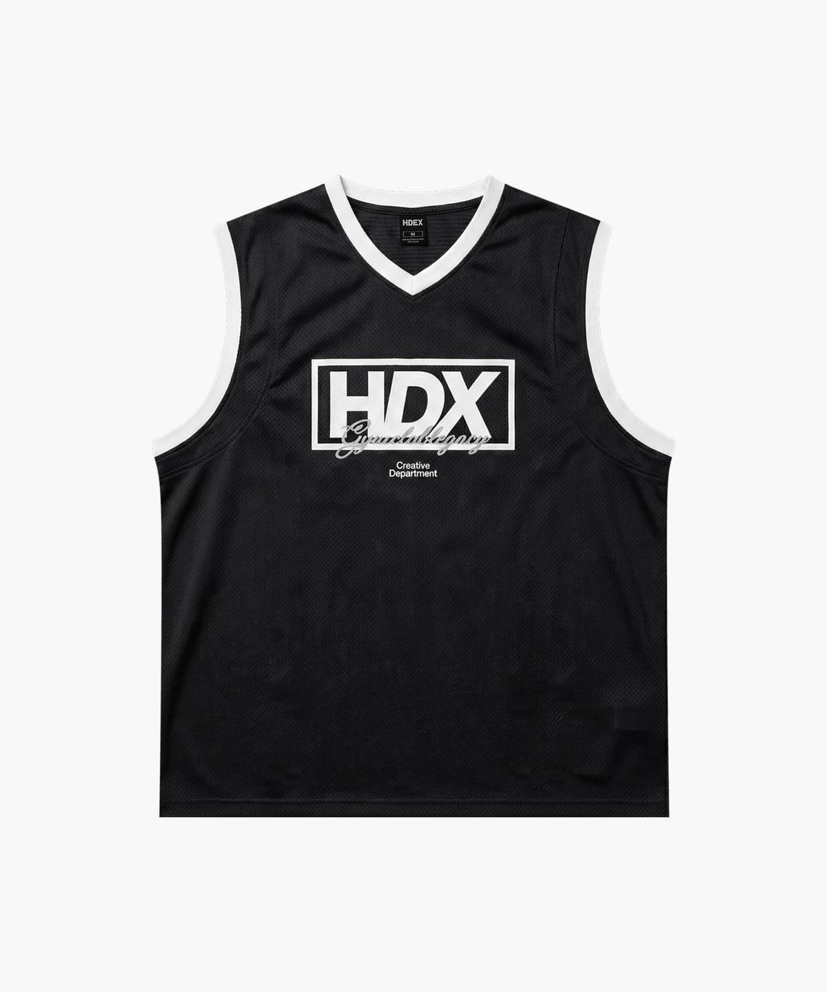 에이치덱스(HDEX) 박스 레이어 매쉬 슬리브리스 (Black)