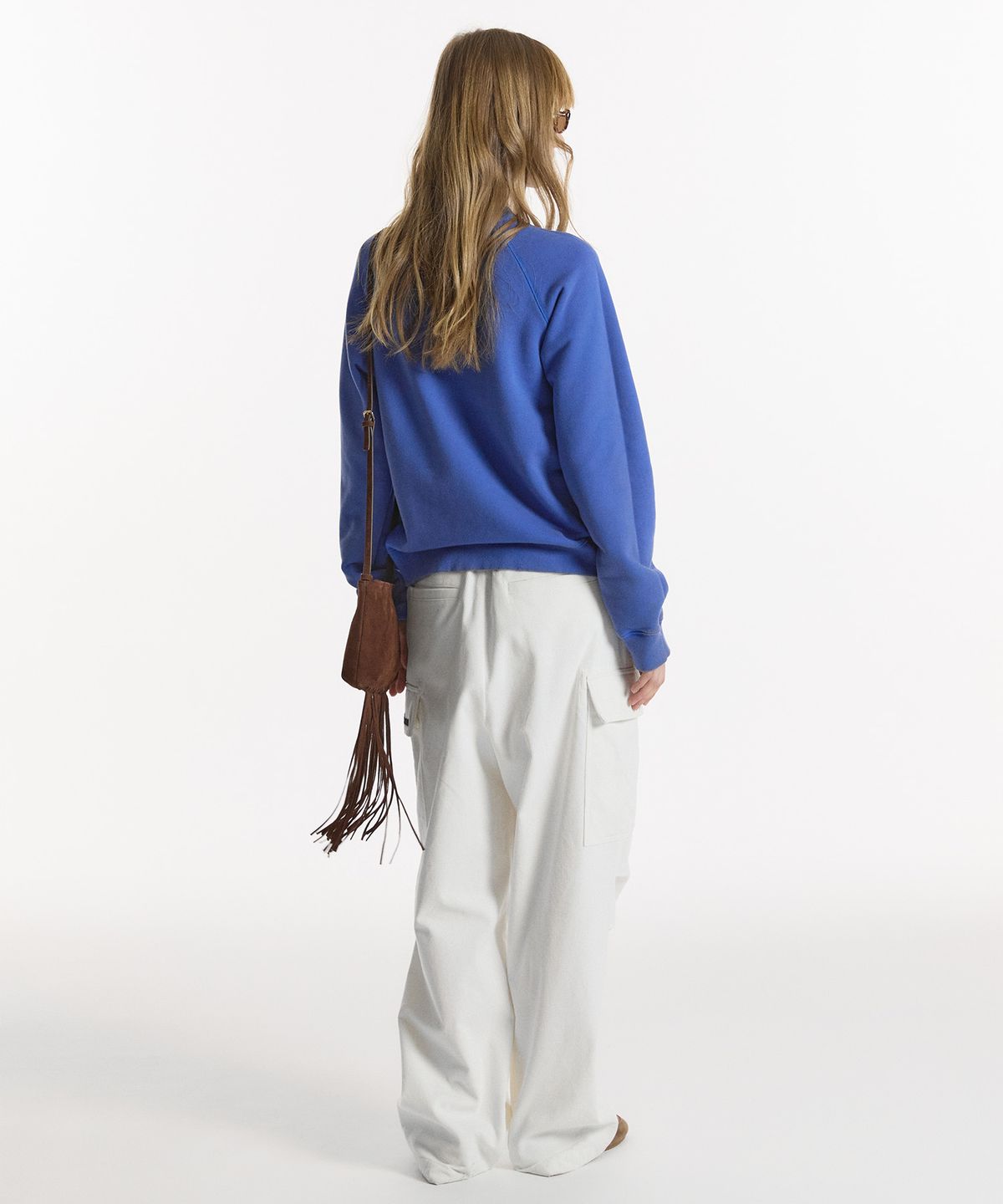 노앙(NOHANT) LONELY/LOVELY 90s WASHED SWEATSHIRT BLUE
