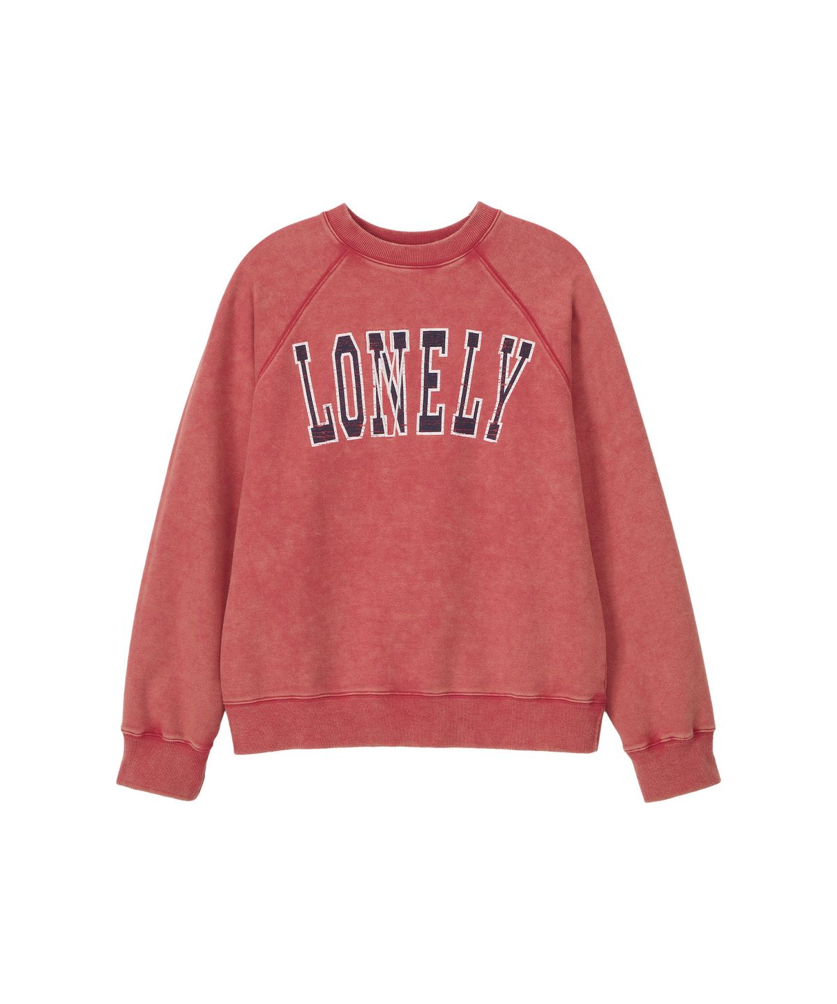노앙(NOHANT) LONELY/LOVELY 90s WASHED SWEATSHIRT RED