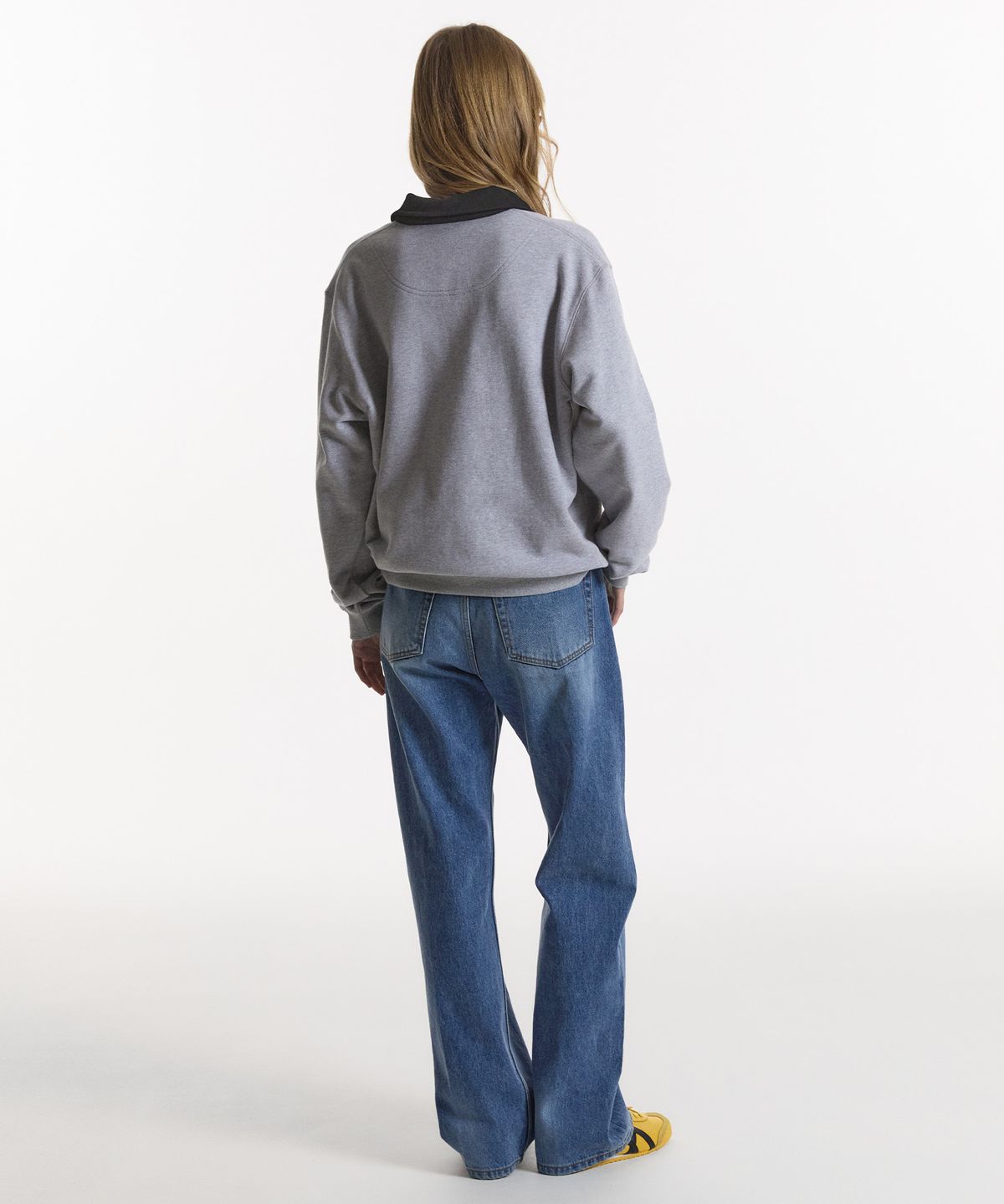 노앙(NOHANT) CLASSIC V-NECK SWEATSHIRT GRAY