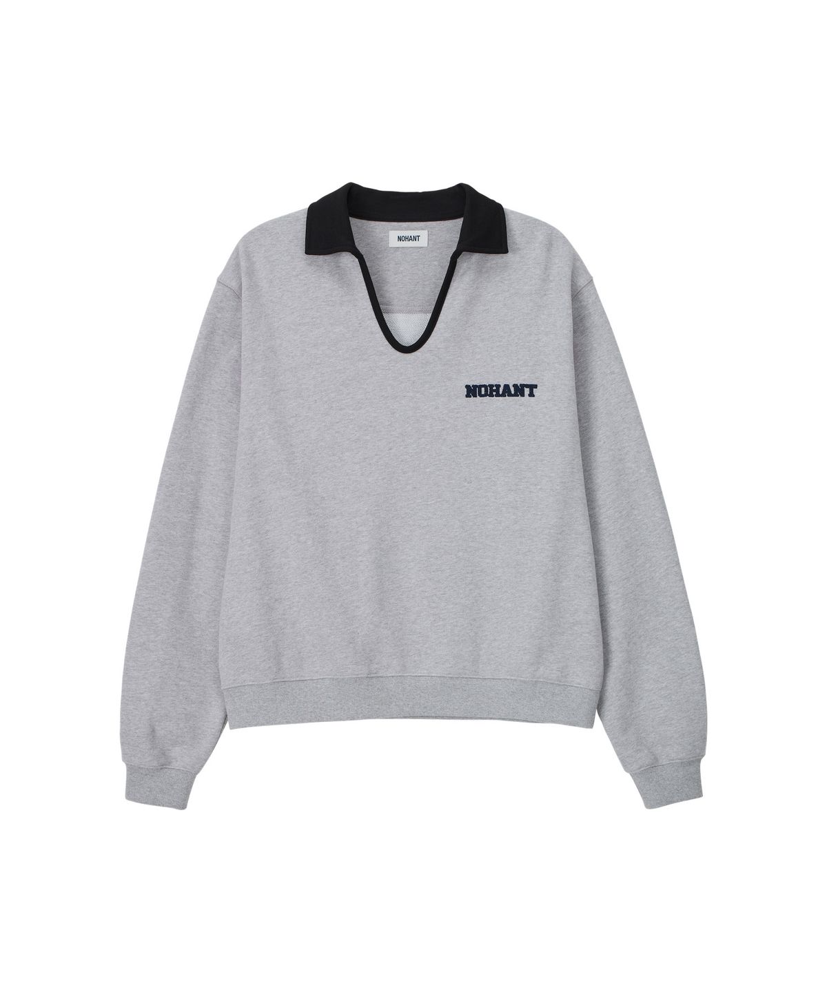 노앙(NOHANT) CLASSIC V-NECK SWEATSHIRT GRAY
