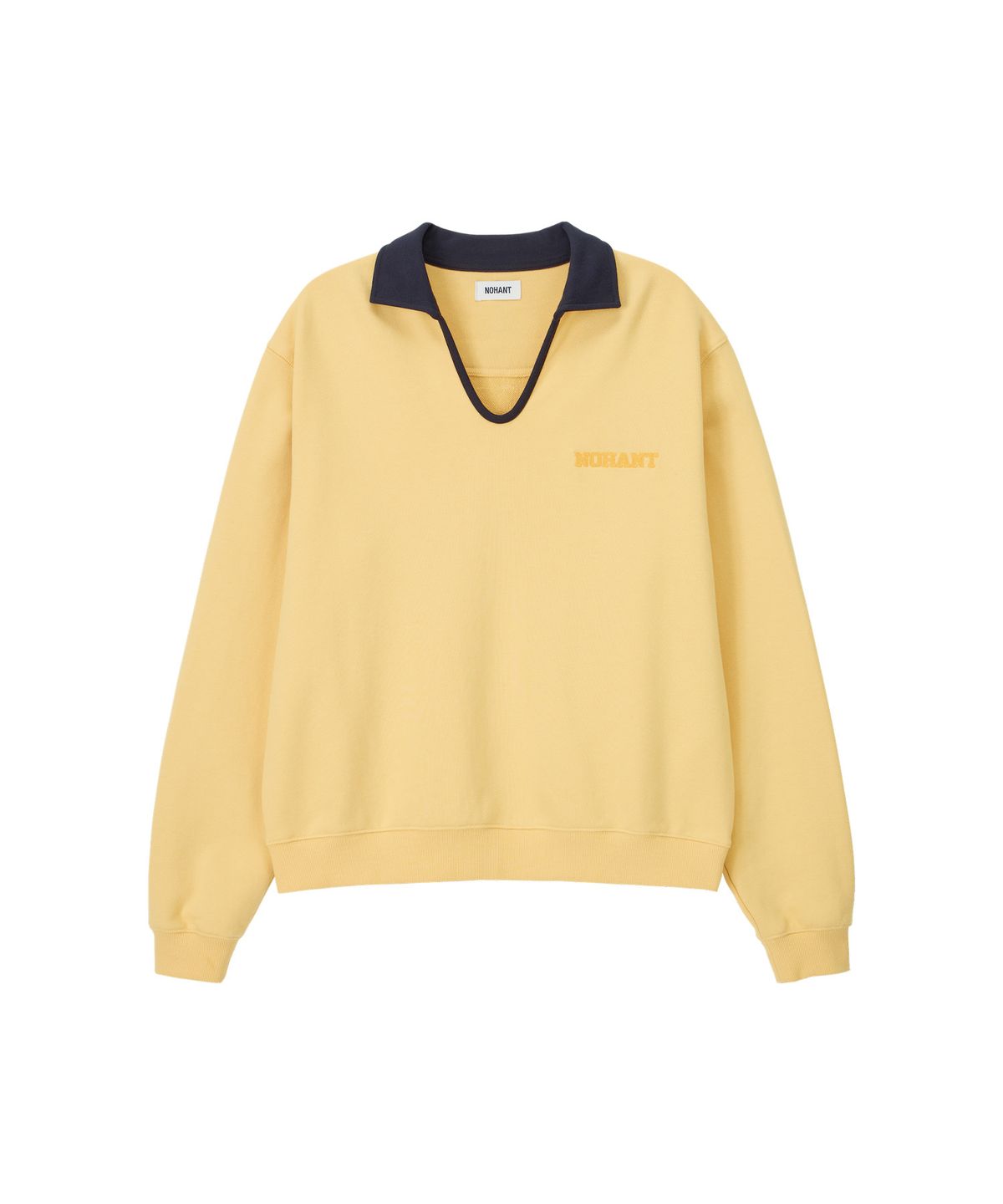 노앙(NOHANT) CLASSIC V-NECK SWEATSHIRT YELLOW