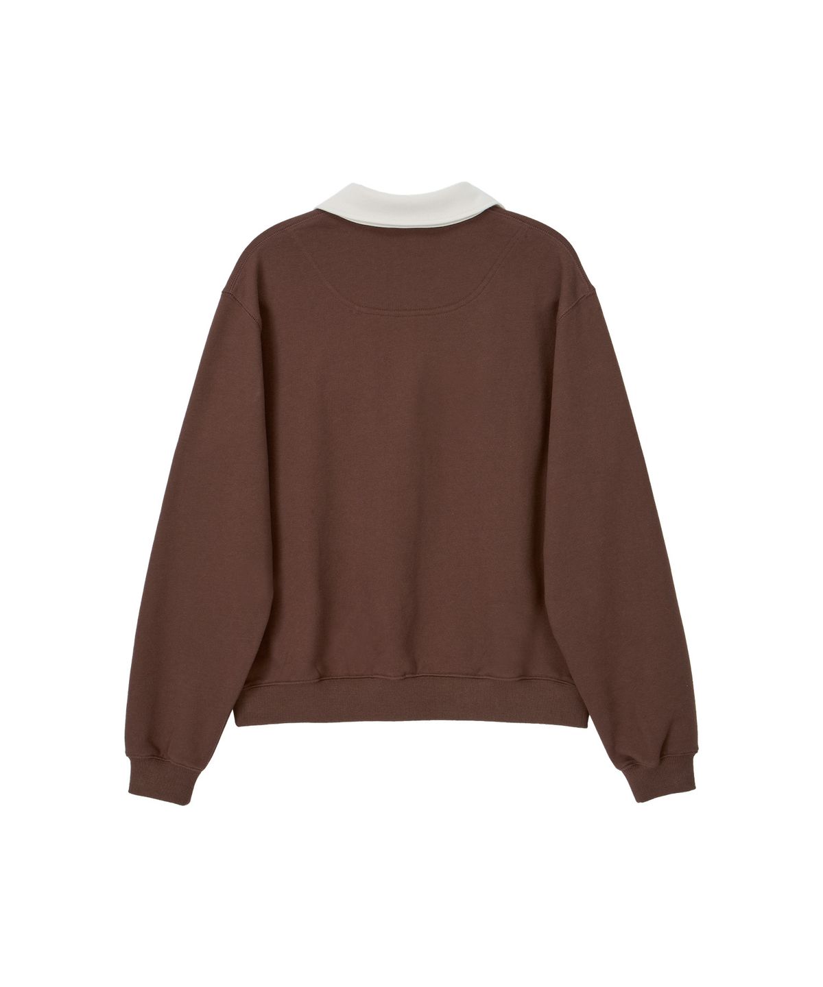 노앙(NOHANT) CLASSIC V-NECK SWEATSHIRT BROWN