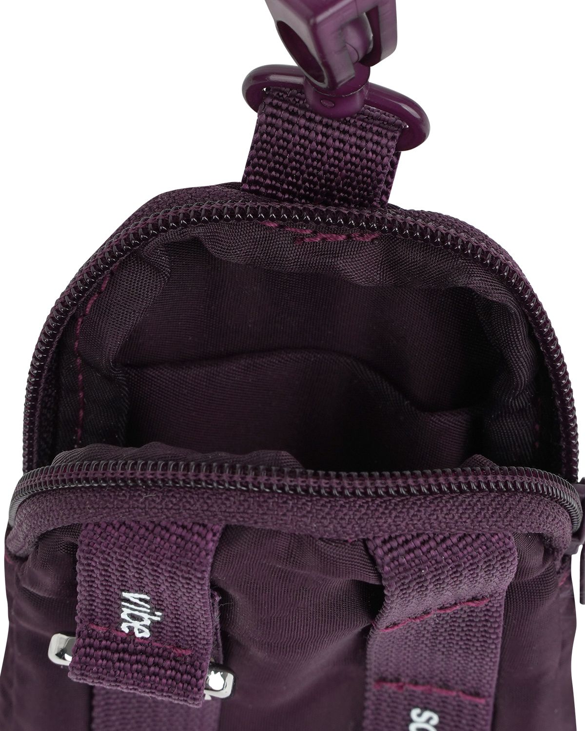 더뮤지엄비지터(THEMUSEUMVISITOR) CARABINER CARD WALLET (PURPLE)