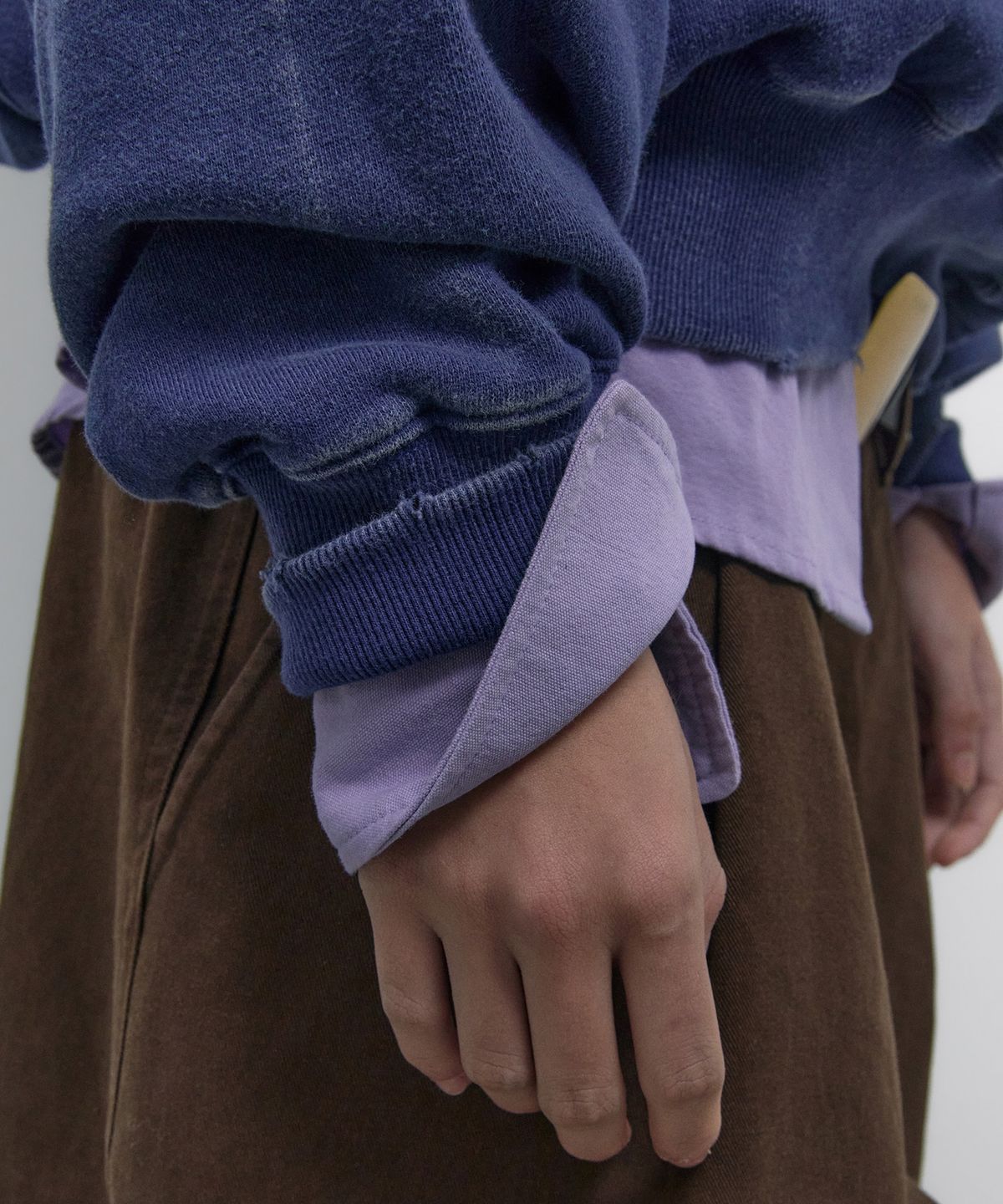 노앙(NOHANT) LONELY/LOVELY SALT WASHED HOODIE NAVY
