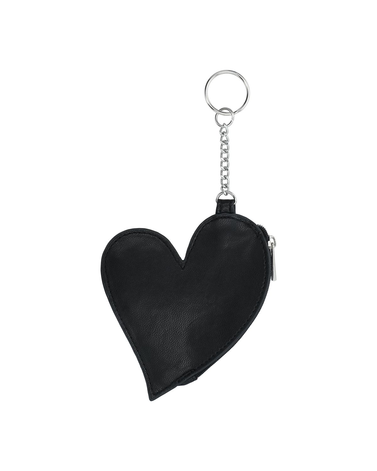 더뮤지엄비지터(THEMUSEUMVISITOR) HEART POUCH KEYRING (BLACK)