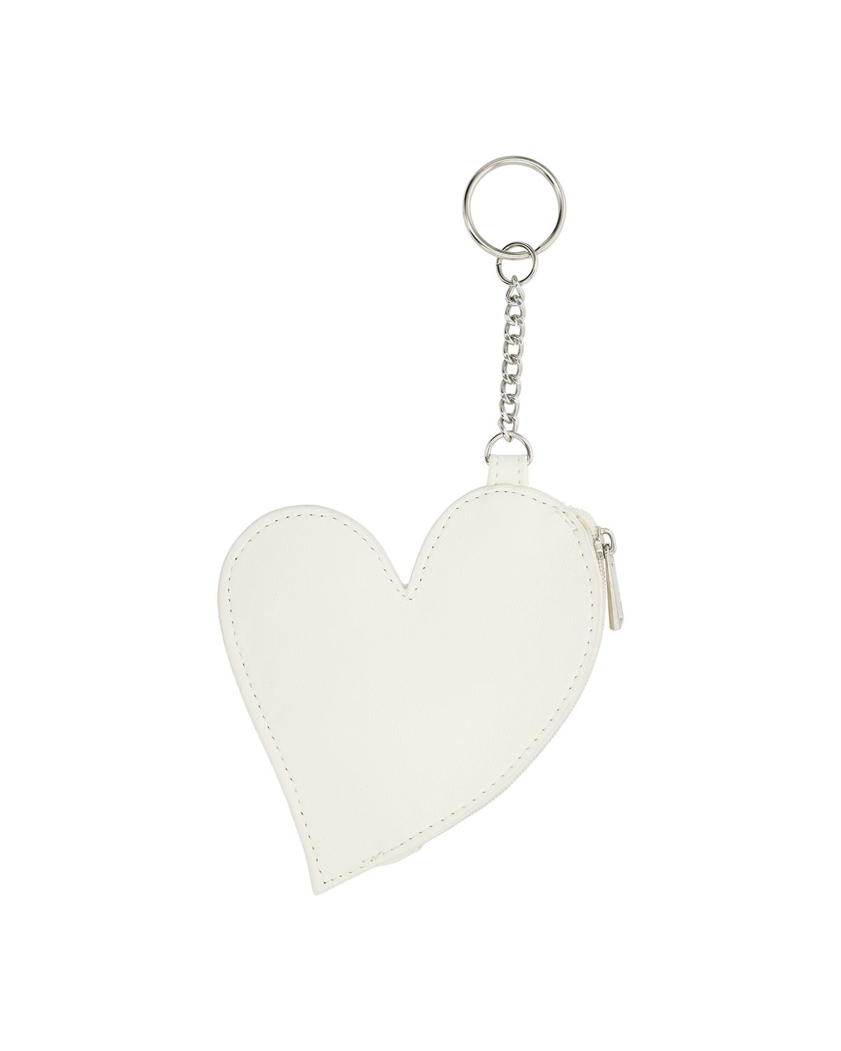 더뮤지엄비지터(THEMUSEUMVISITOR) HEART POUCH KEYRING (IVORY)