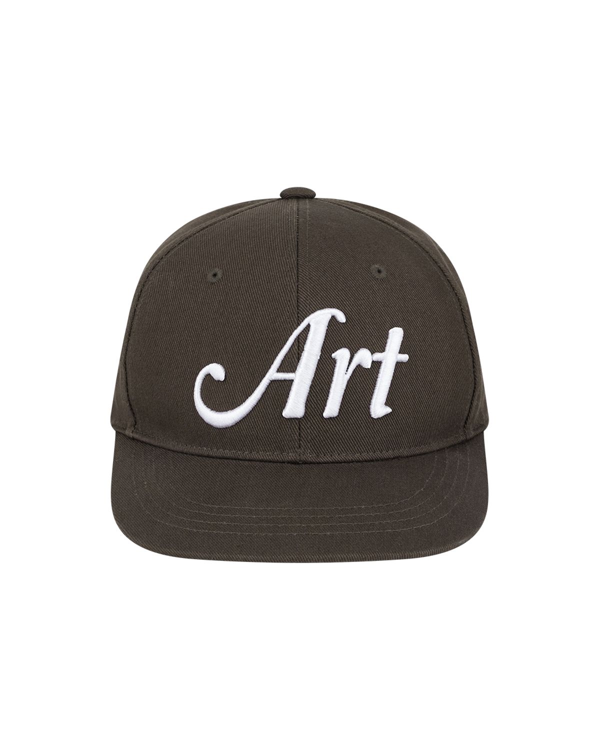 더뮤지엄비지터(THEMUSEUMVISITOR) ART ICON EMBROIDERY CAP (BROWN)